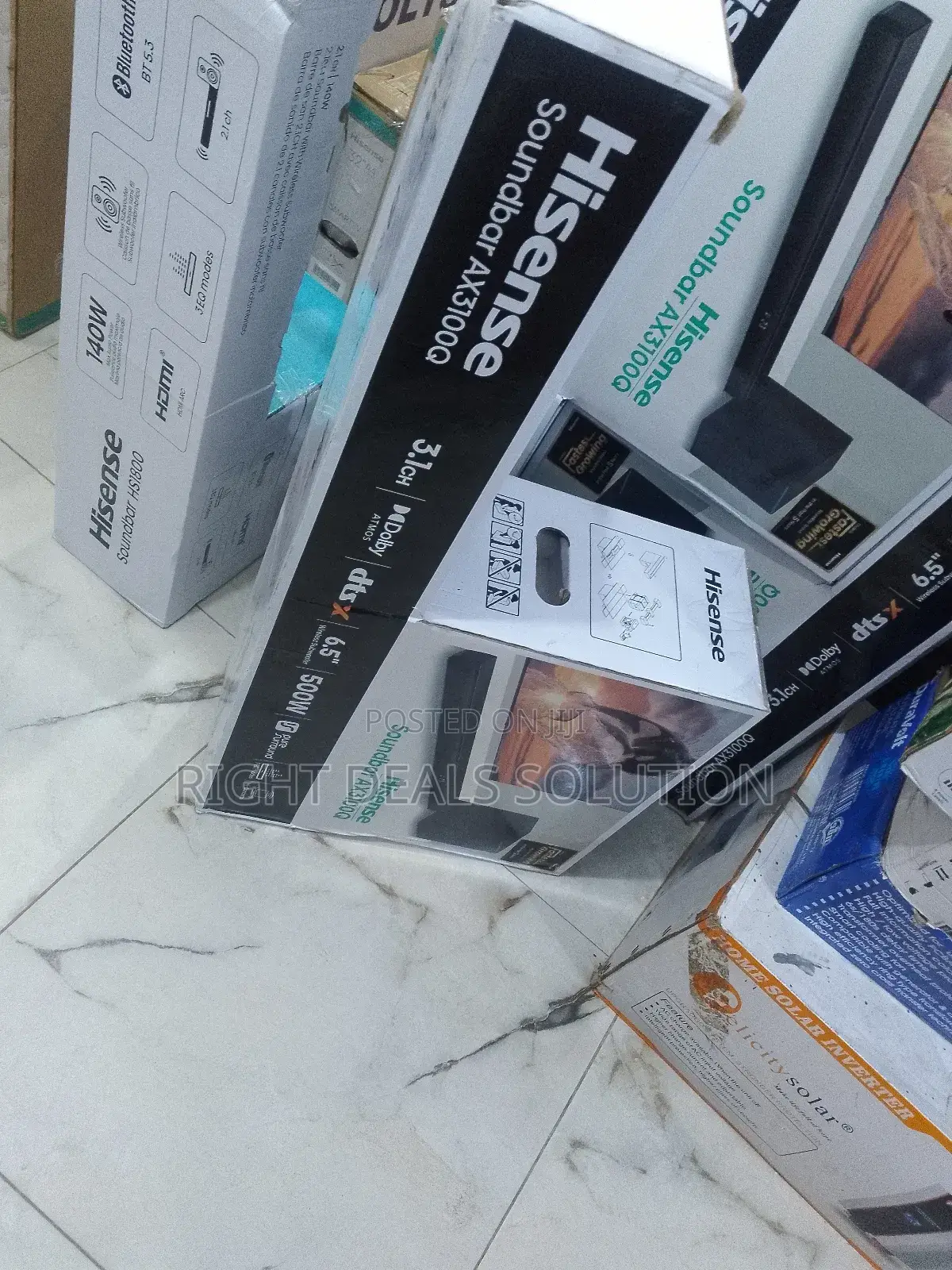Hisense Ax5125h 5.1.2ch Dolby Atmos Soundbar System - 500w Total Power
