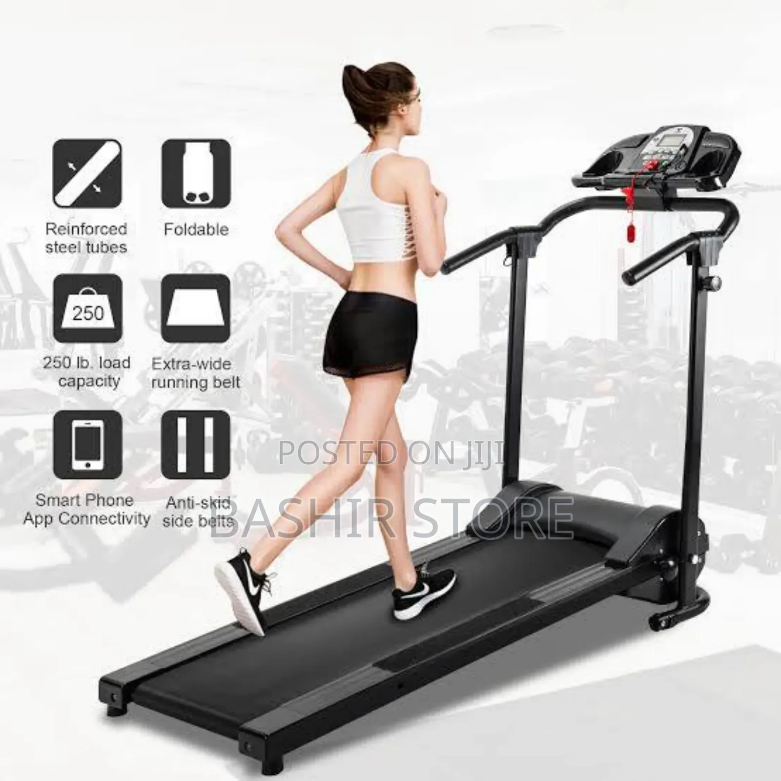 Foldable Electric Motorized Treadmill for Home Use