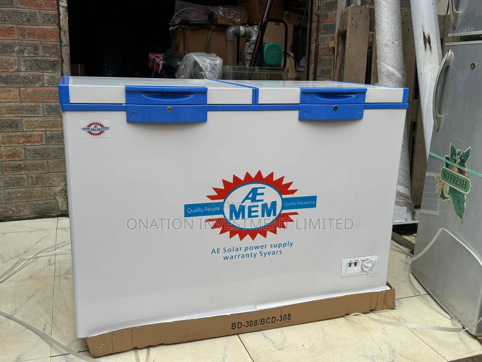 308l Ac/Dc Solar Double Door Freezer – Efficient Cooling