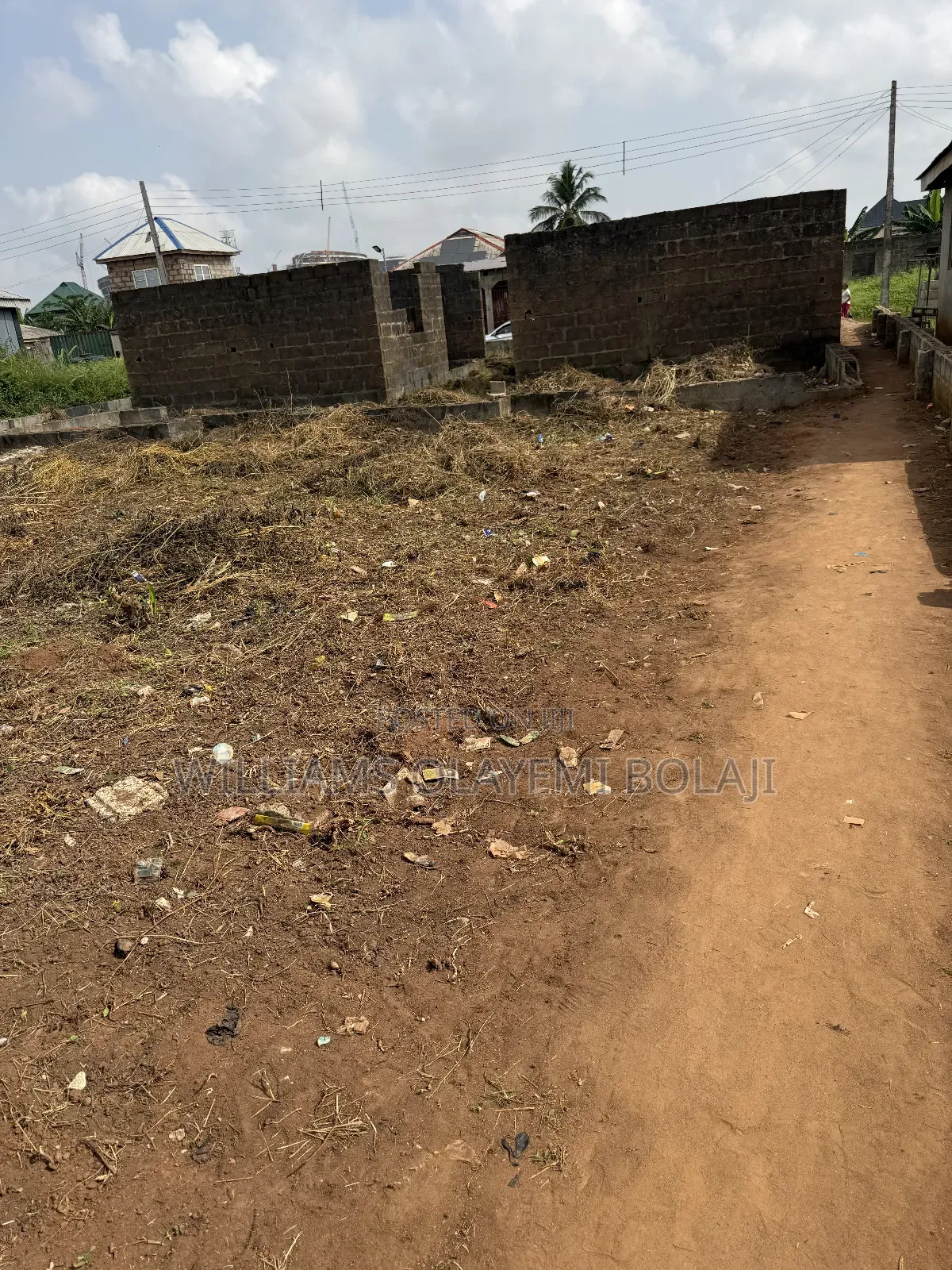 1 Full Plot of Land With 2 Uncompleted Room and Parlor Self Contain