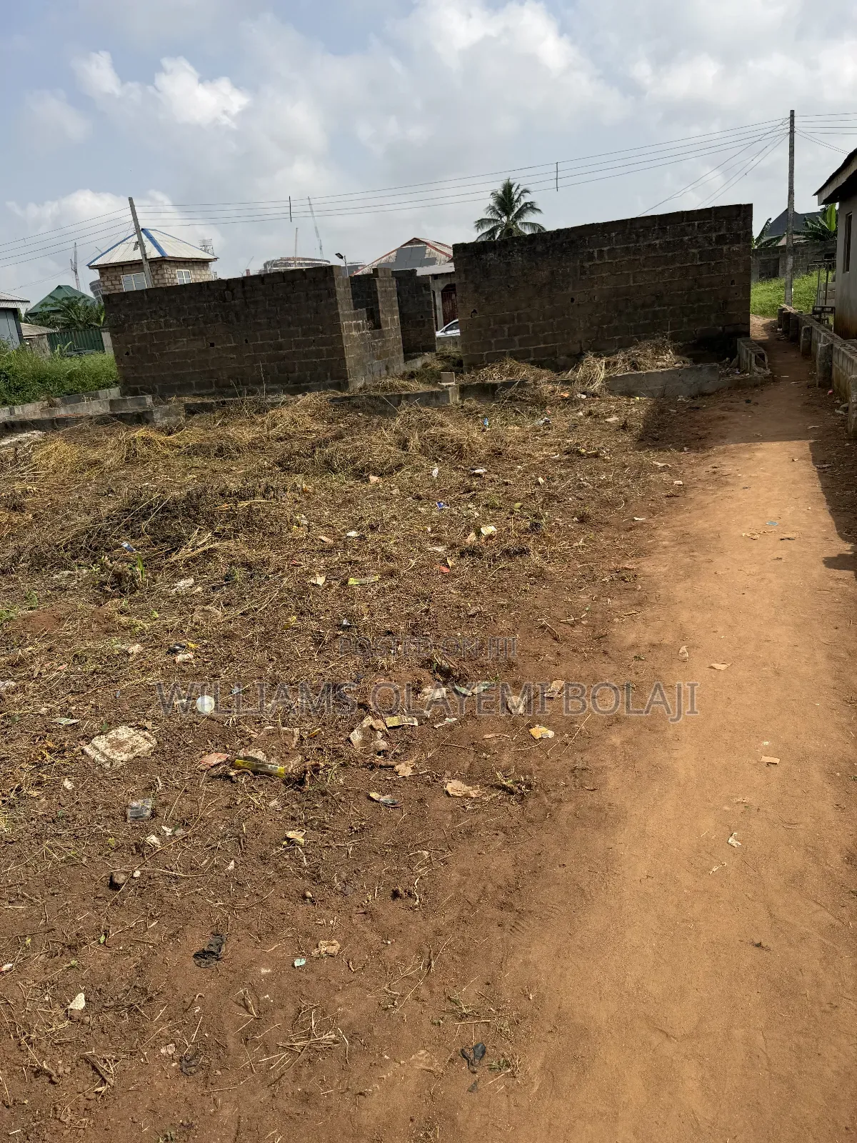1 Full Plot of Land With 2 Uncompleted Room and Parlor Self Contain