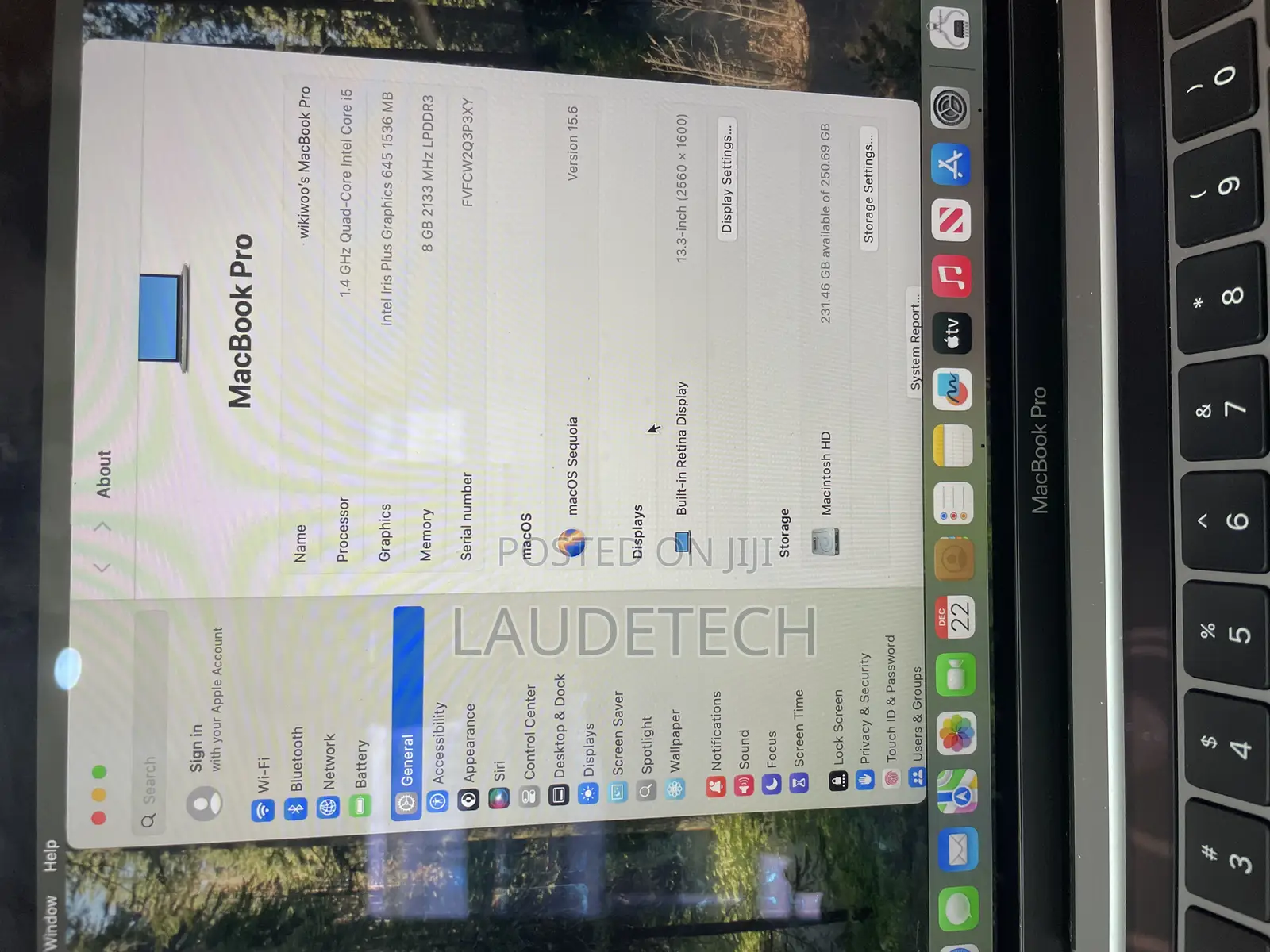 Laptop Apple MacBook Pro 2020 8GB Intel Core I5 SSD 256GB