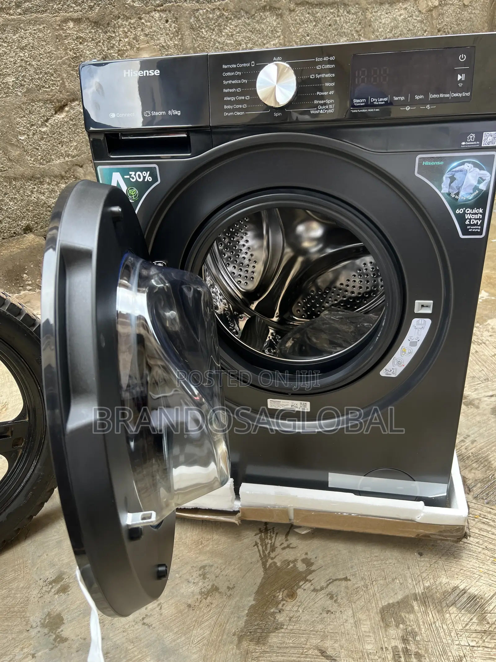 Hisense Front Load Wash Dry8/5kgwd3s8043bt Automatic Washing Machine