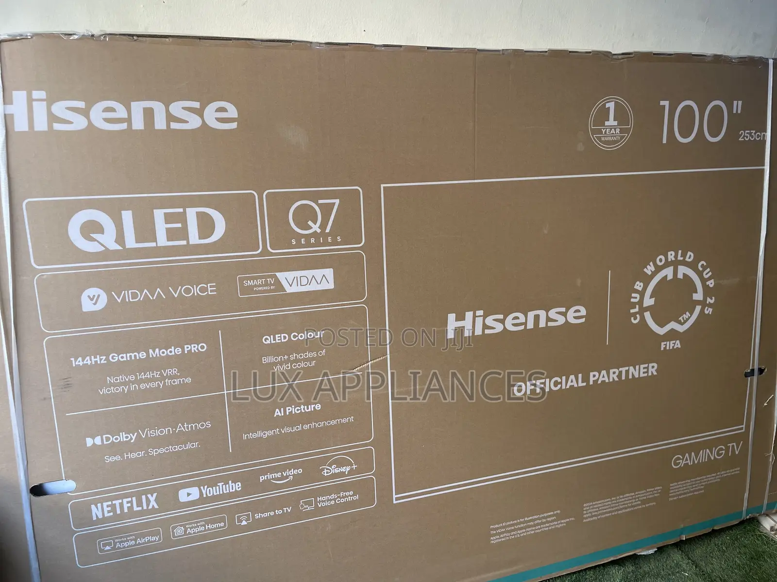 Brand New Hisense 100-Inch Qled Smart Tv – Powerful, Reliable
