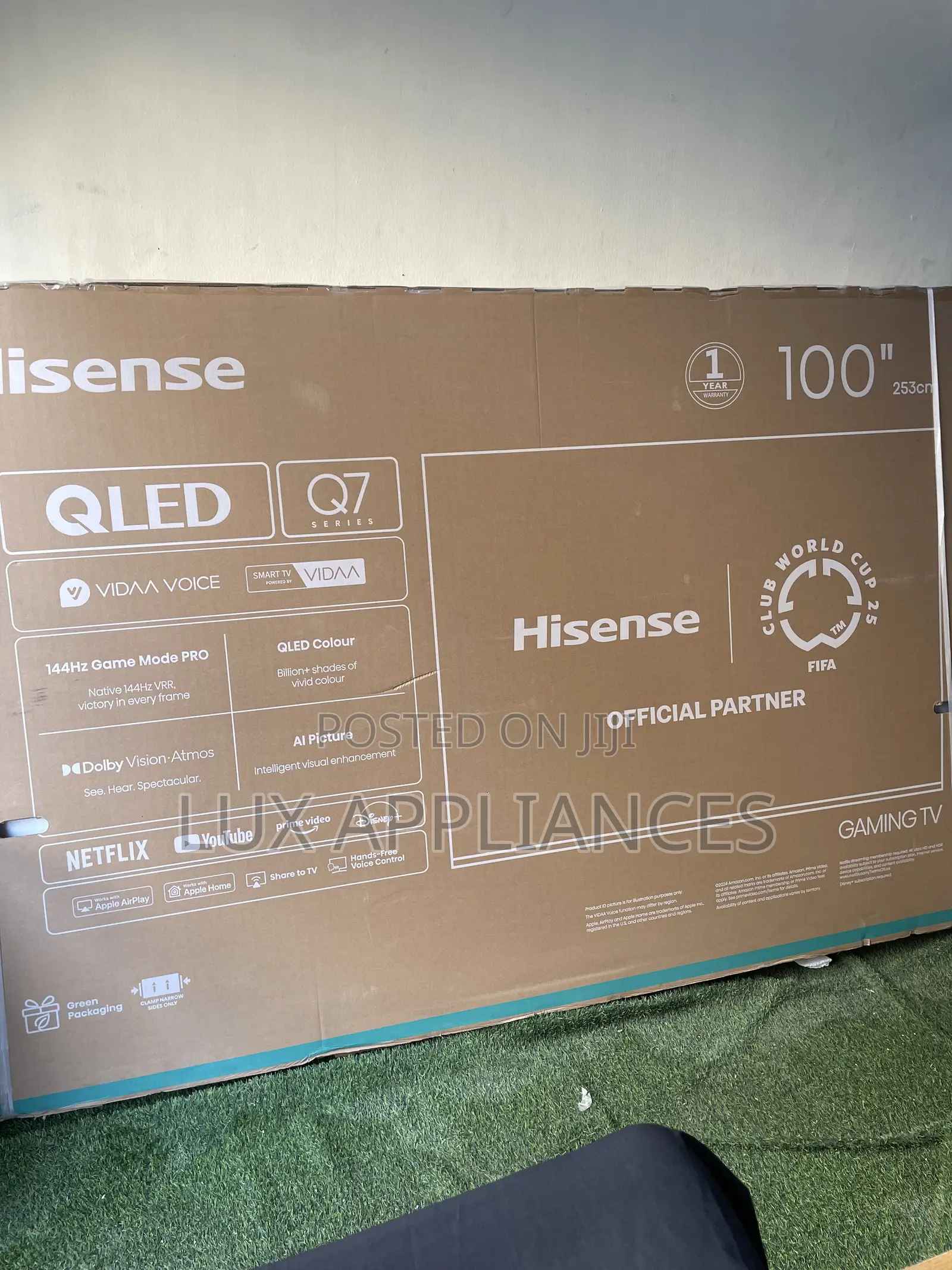 Brand New Hisense 100-Inch Qled Smart Tv – Powerful, Reliable