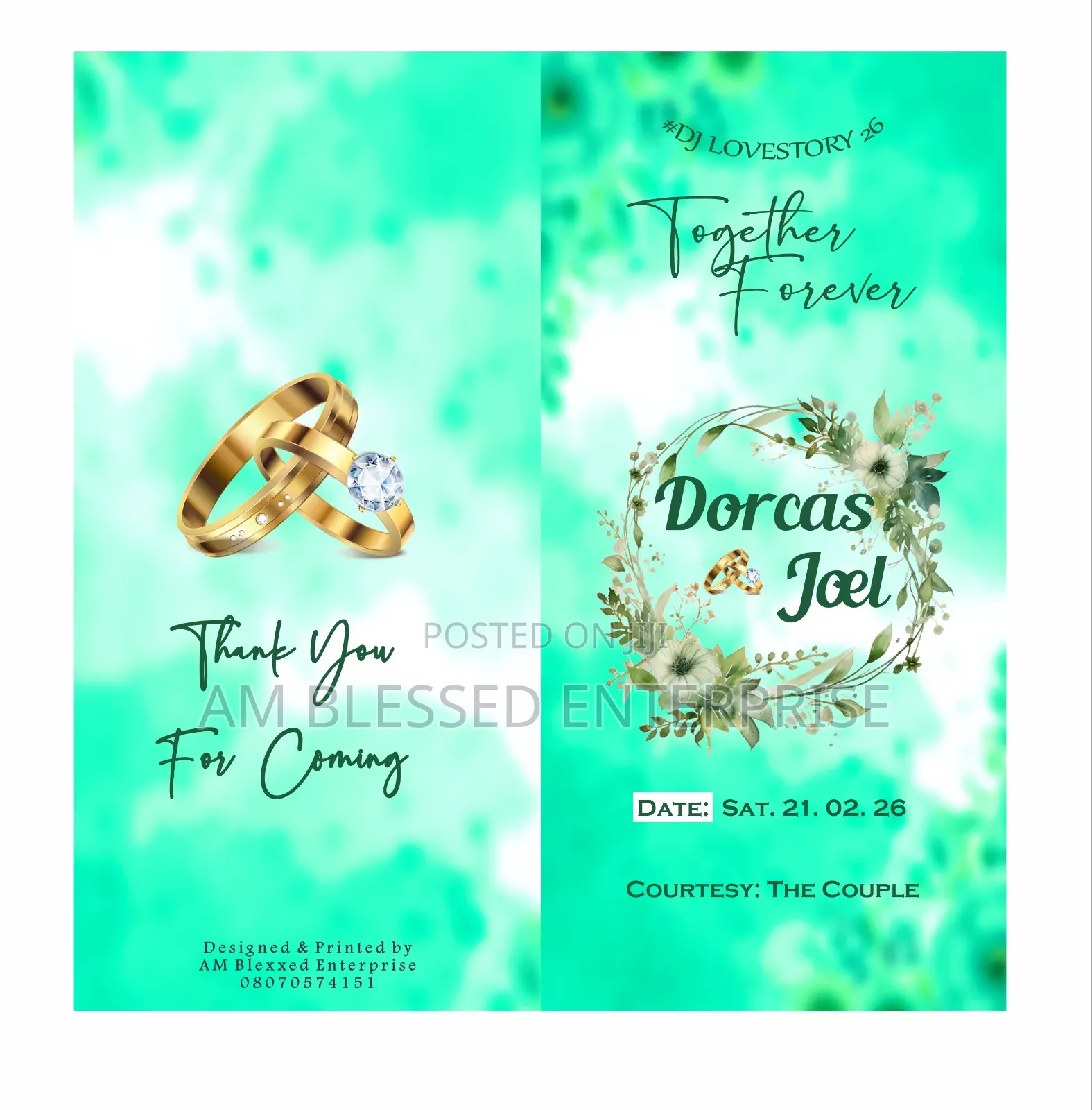 Economy Wedding (Bronze Package) (Print Only) for 100 Guests