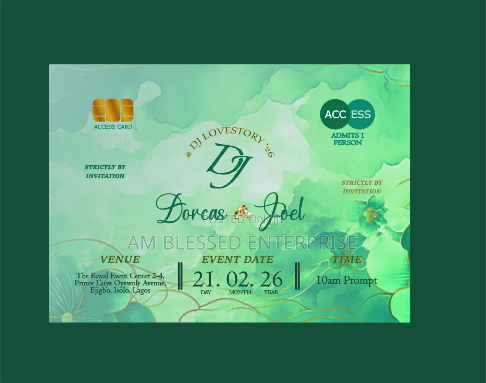 Economy Wedding (Bronze Package) (Print Only) for 100 Guests
