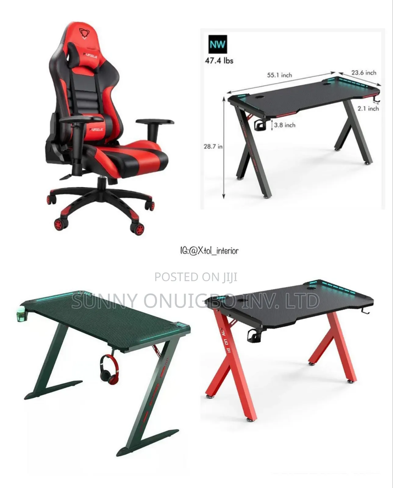 Gaming Table and Chair Furgle Chair in Abeokuta