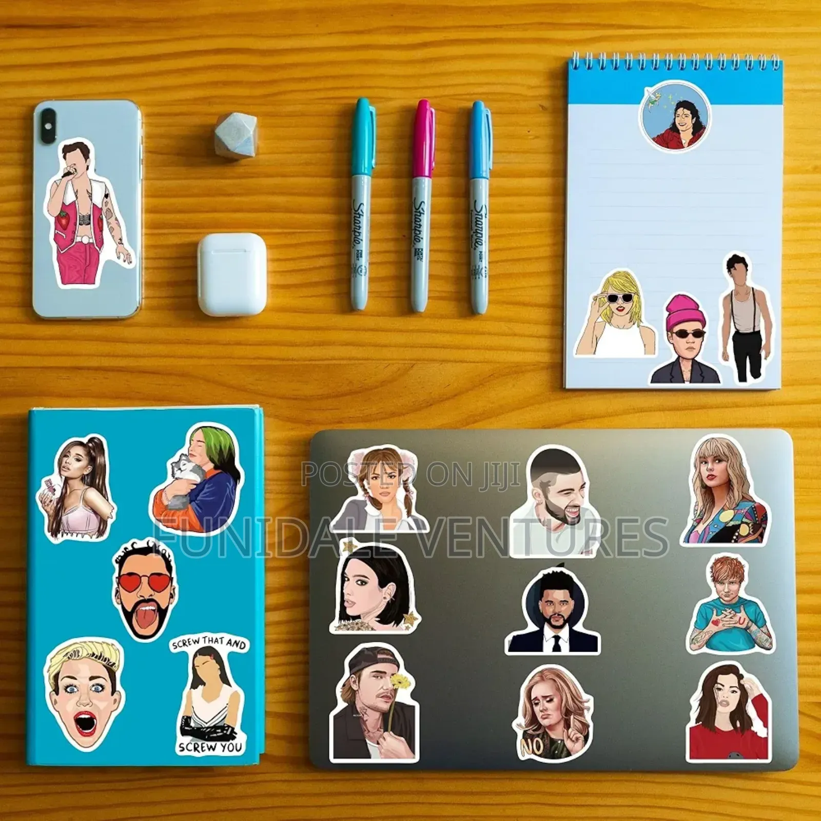 200pcs Artist Vinyl Stickers