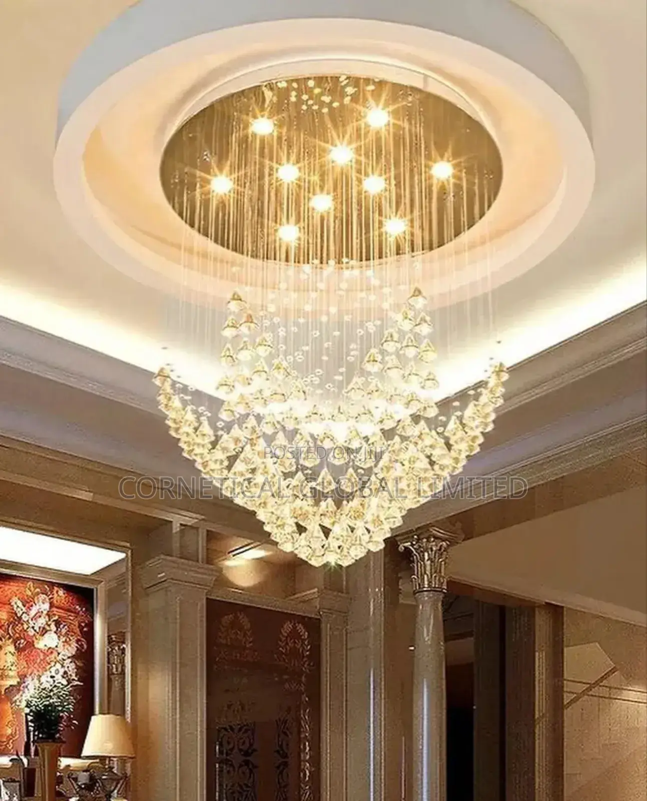 Modern Stylish Luxury Onion Shape Chandelier Light
