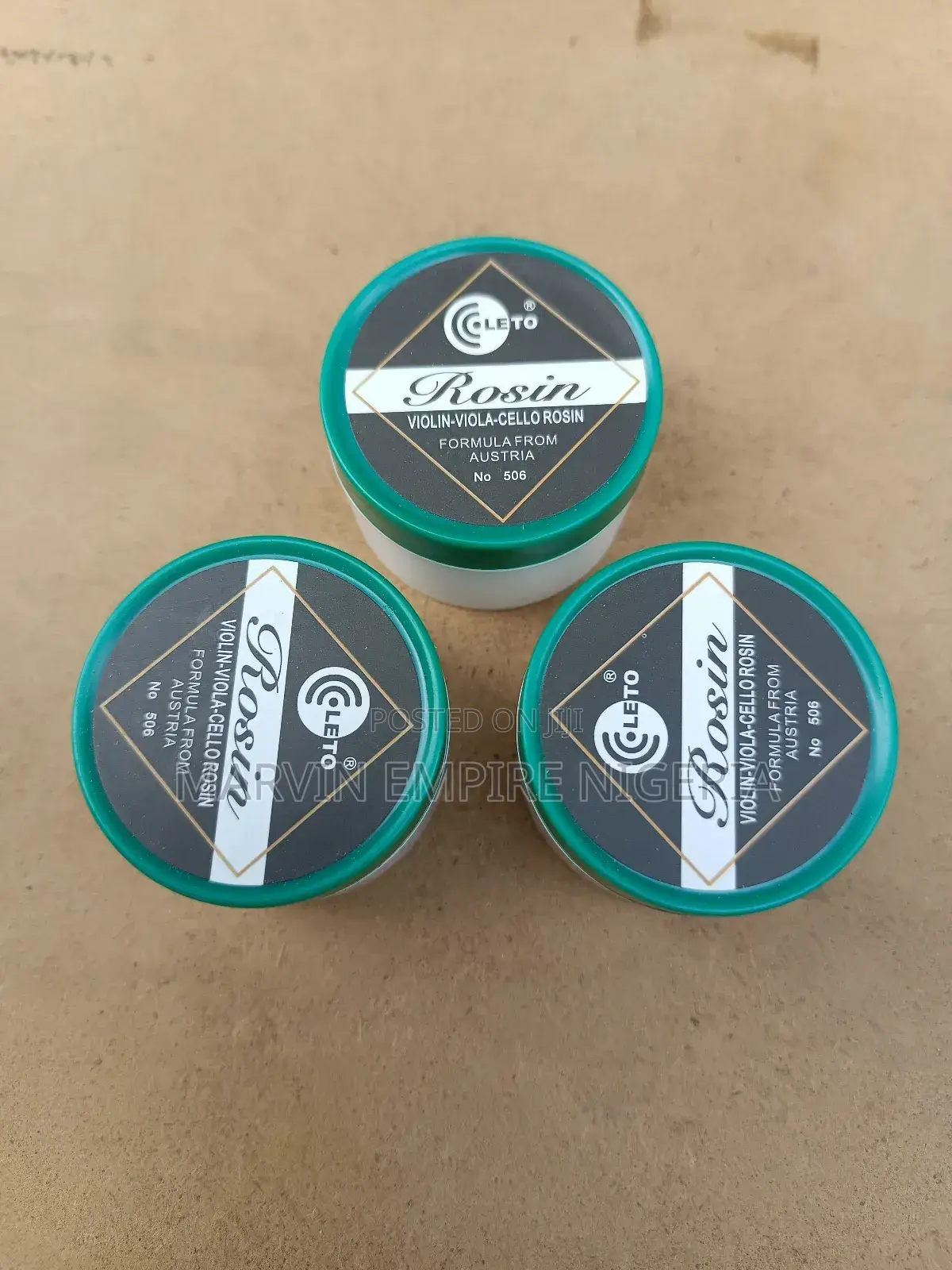 3pcs Leto 506 Rosin for Cello, Violin and Viola Dark