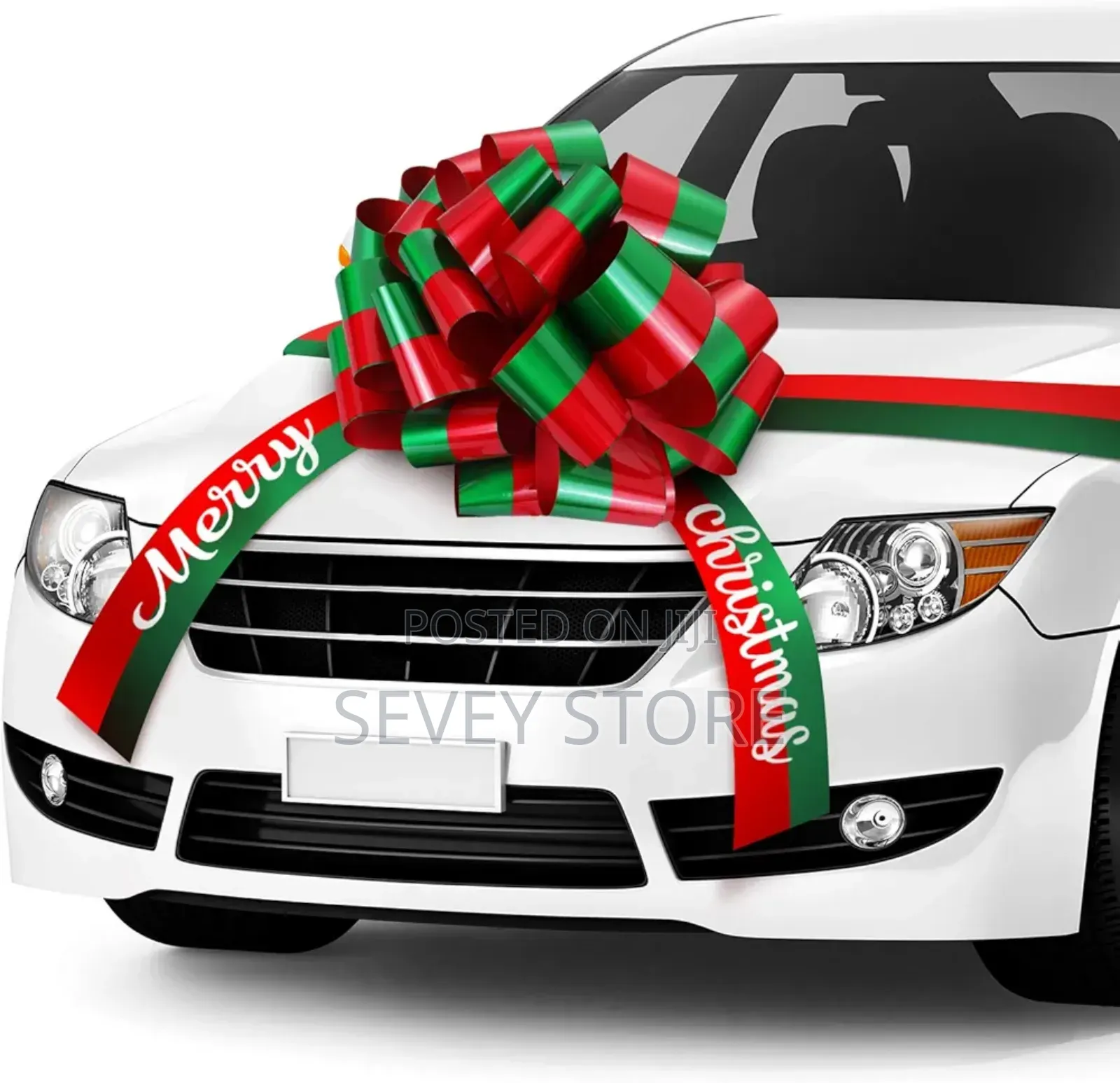 Merry Christmas Car Bow Sweet Giant Red Green Pull Bow Waterproof Car