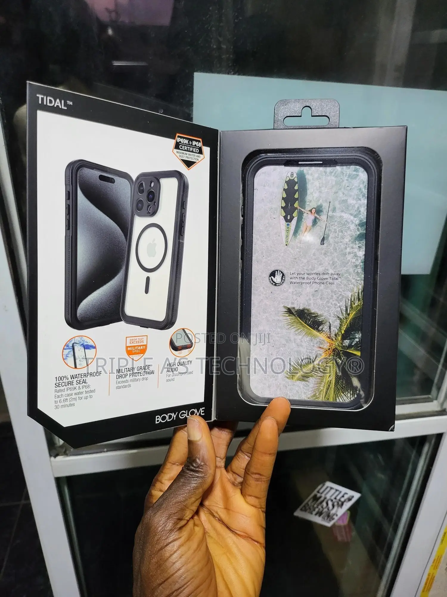 Body Glove Tidal Waterproof Case for Apple iPhone 12-15 Pro Max Black