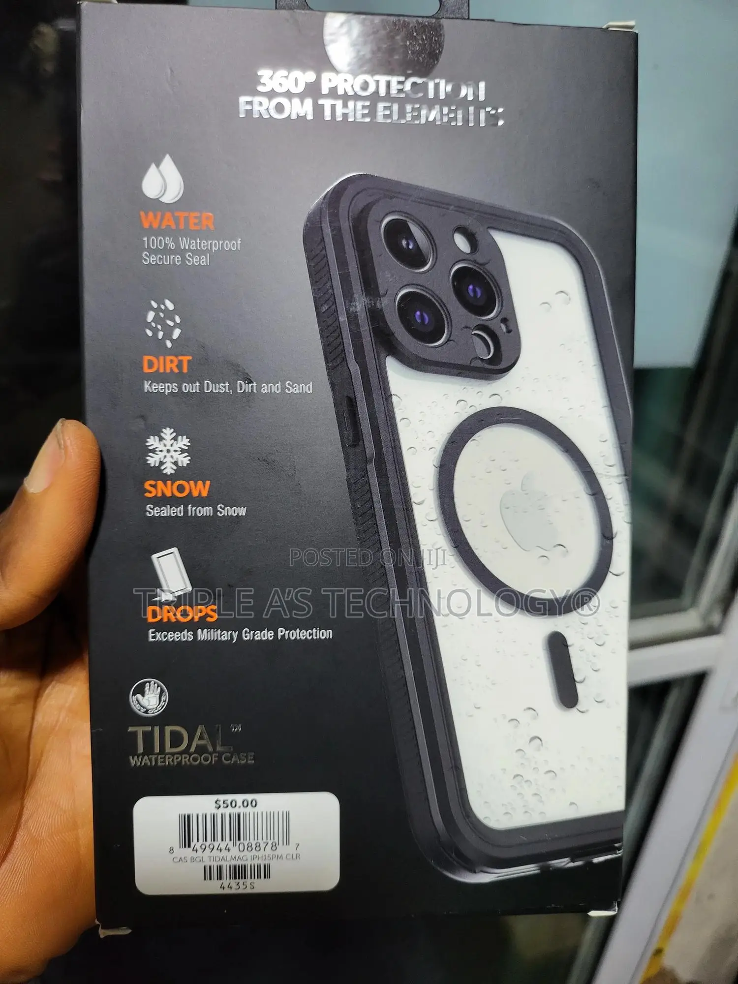 Body Glove Tidal Waterproof Case for Apple iPhone 12-15 Pro Max Black