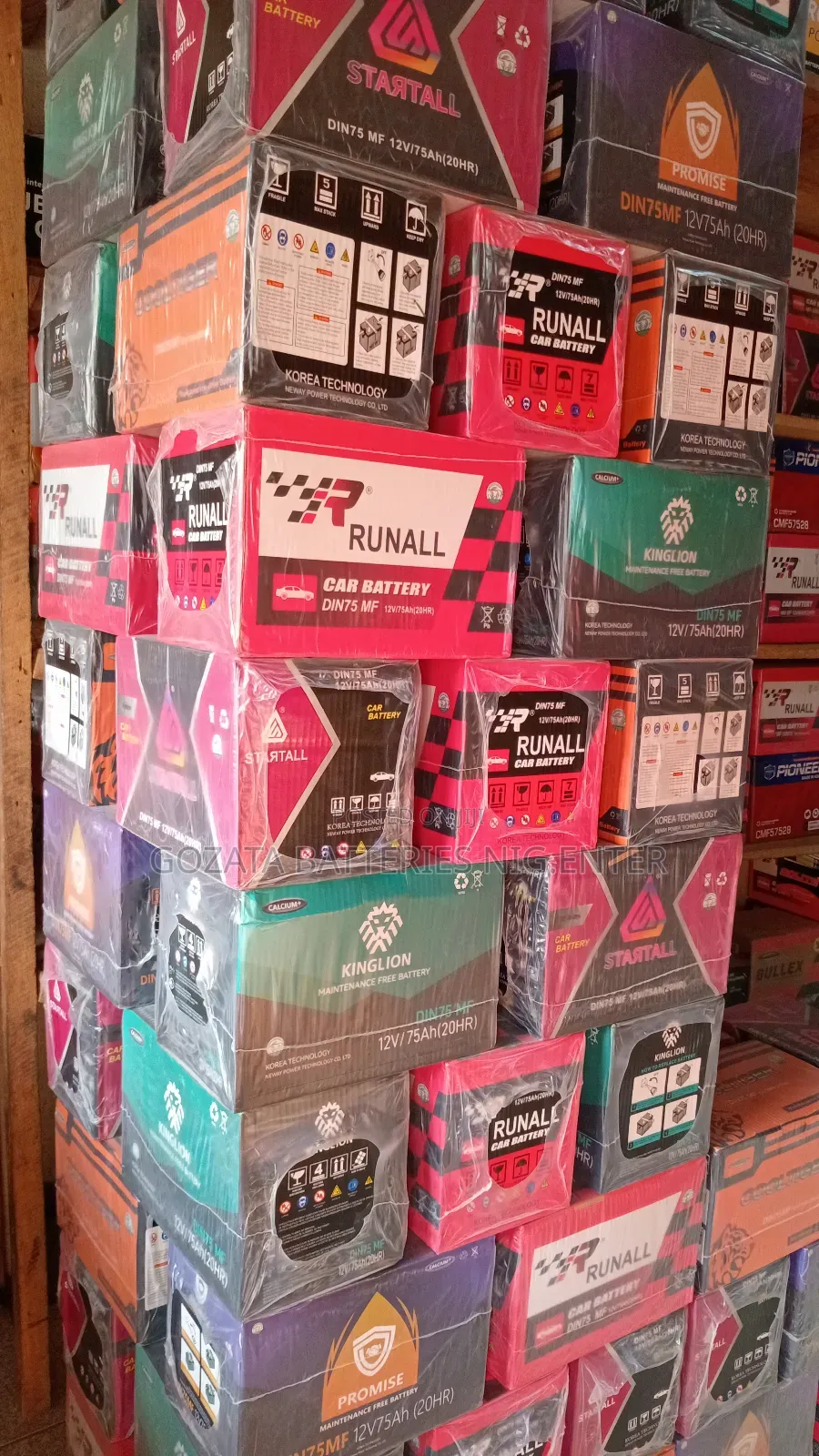 Promise Car Battery 75ah With 1year Warranty
