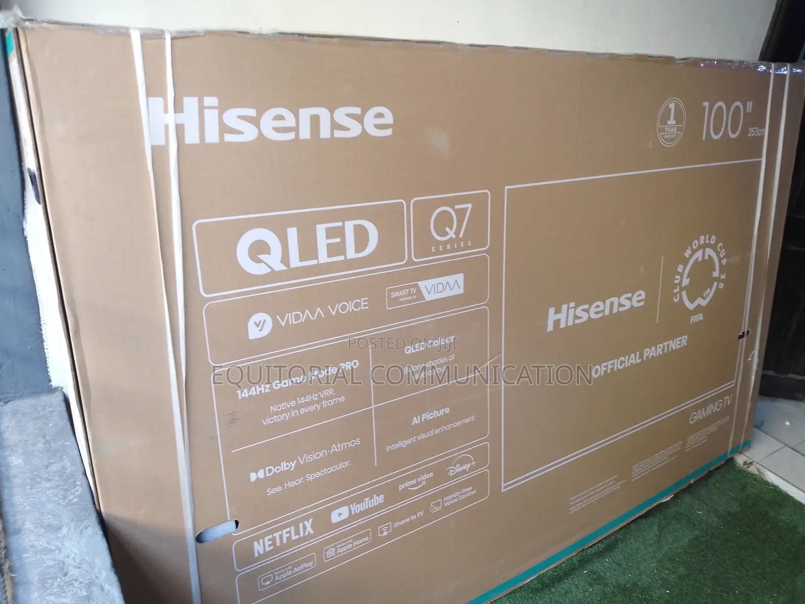 Hisense 100" Qled Smart Tv for Cinematic Home Viewing