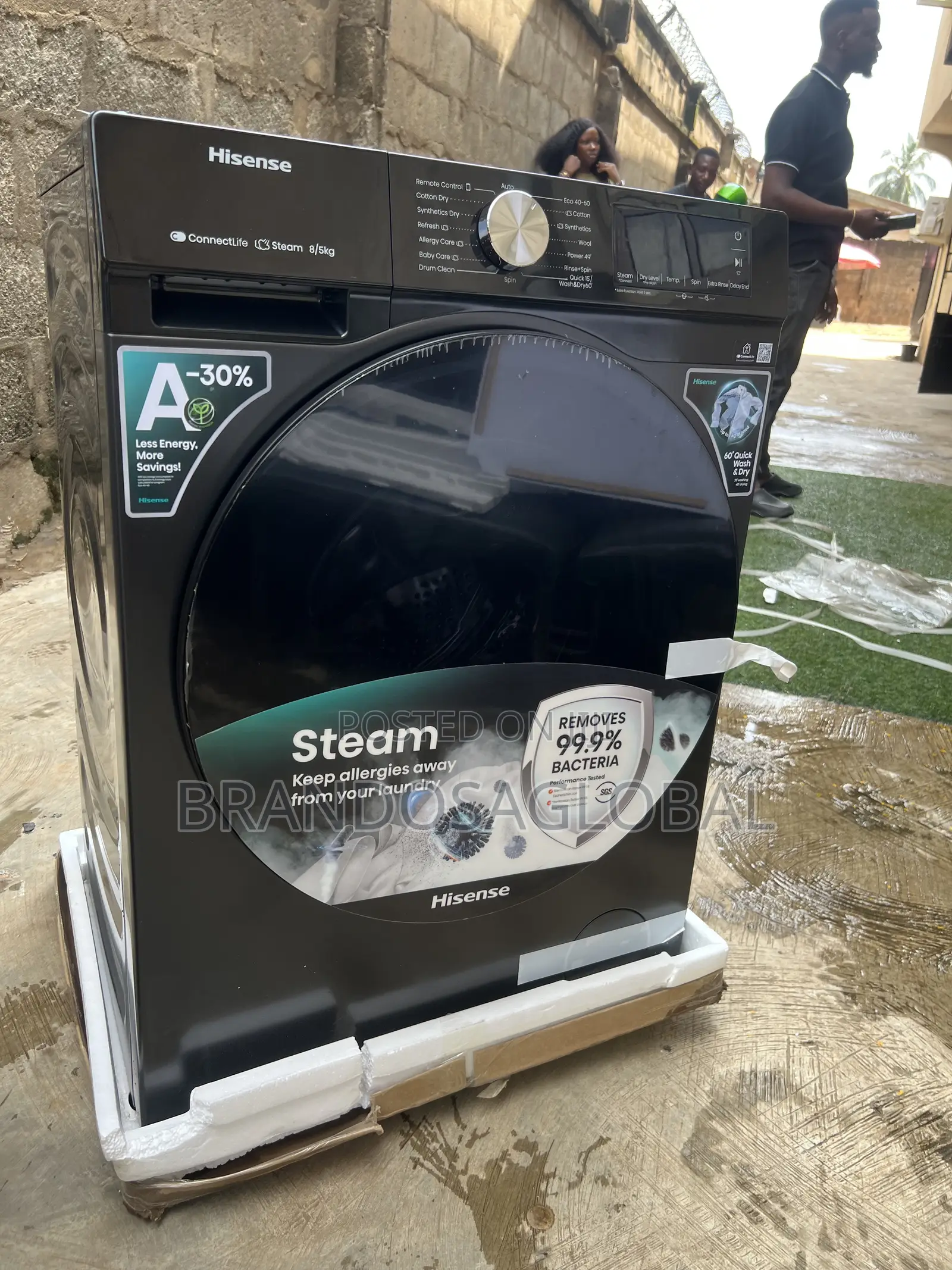 Hisense Front Loader Wash and Dry Machine 8/5kg Wd3s8043bt