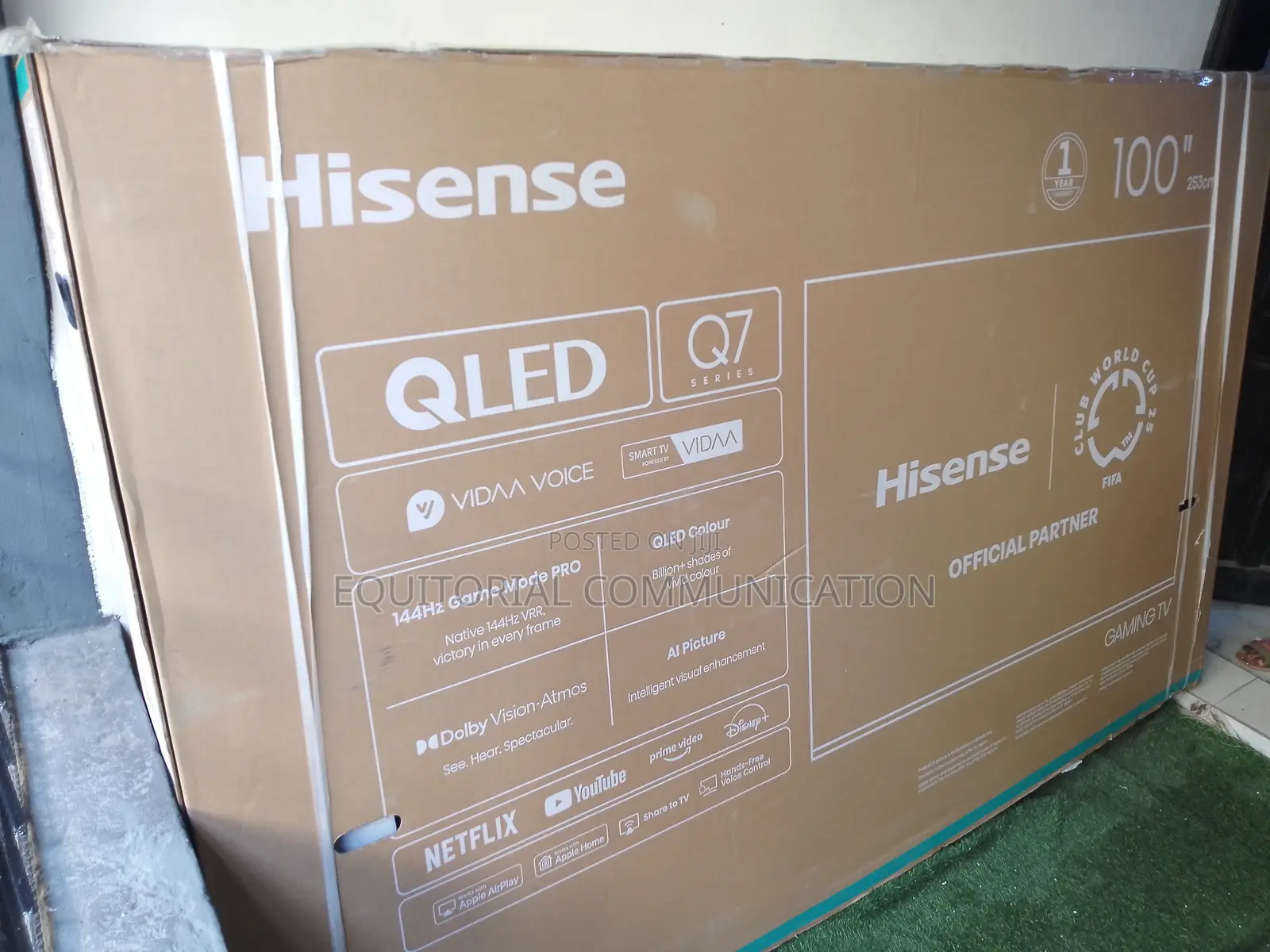 Hisense 100" Smart Qled Tv for Home Theater Experience