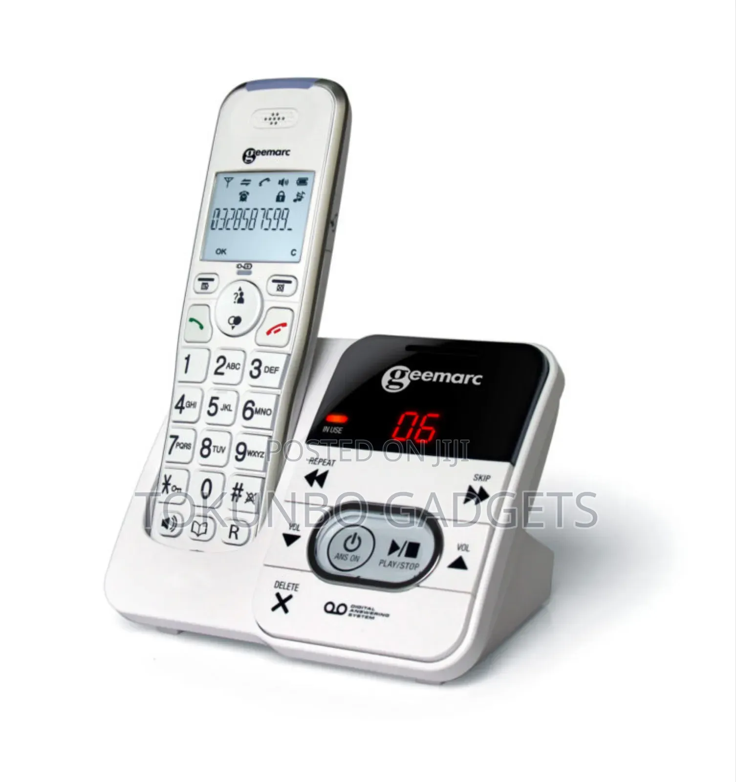 Geemarc Amplidect 295 Cordless Telephone With Answering Machine