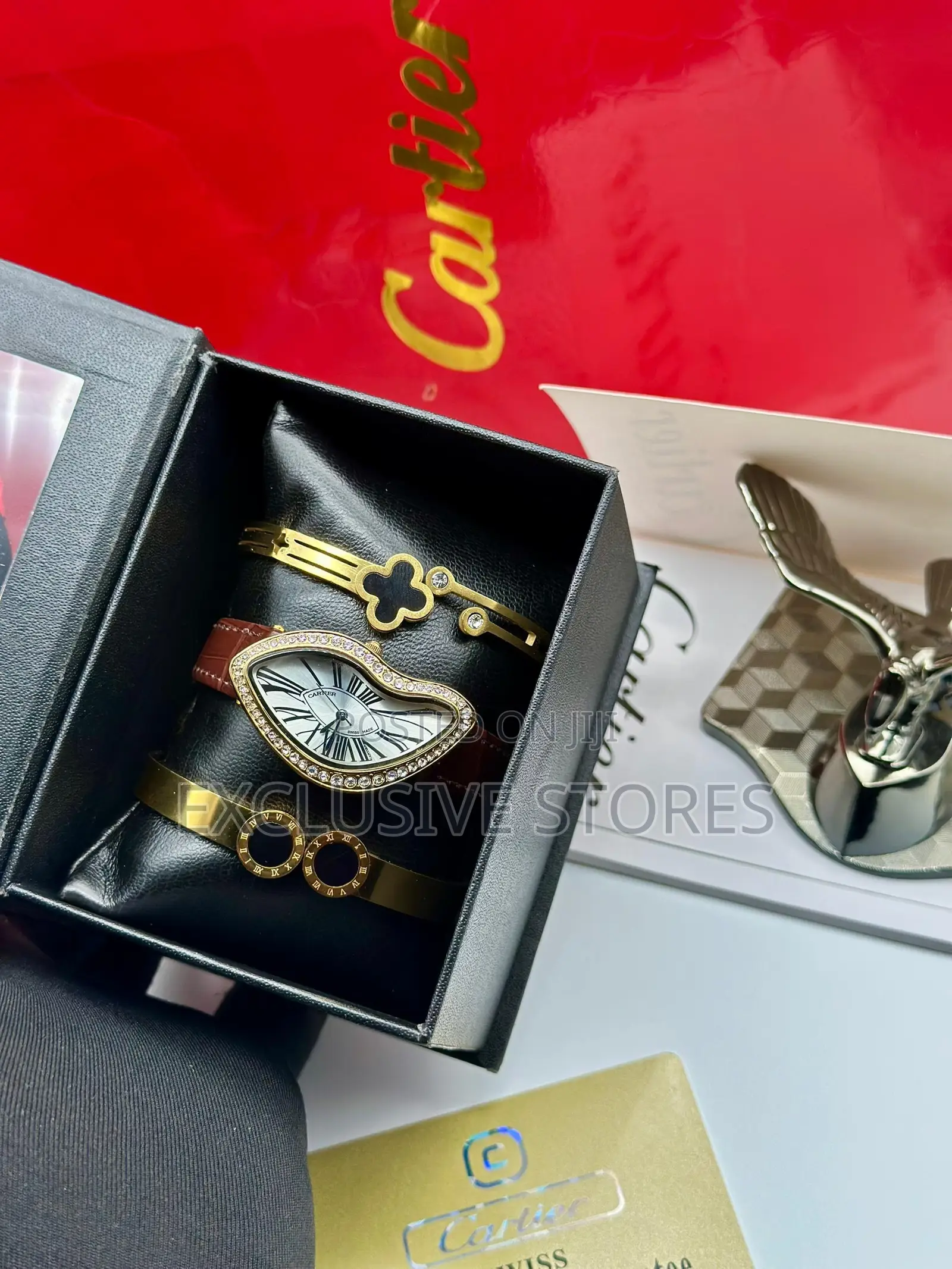 Cartier Ladies Watch Bracelet Set