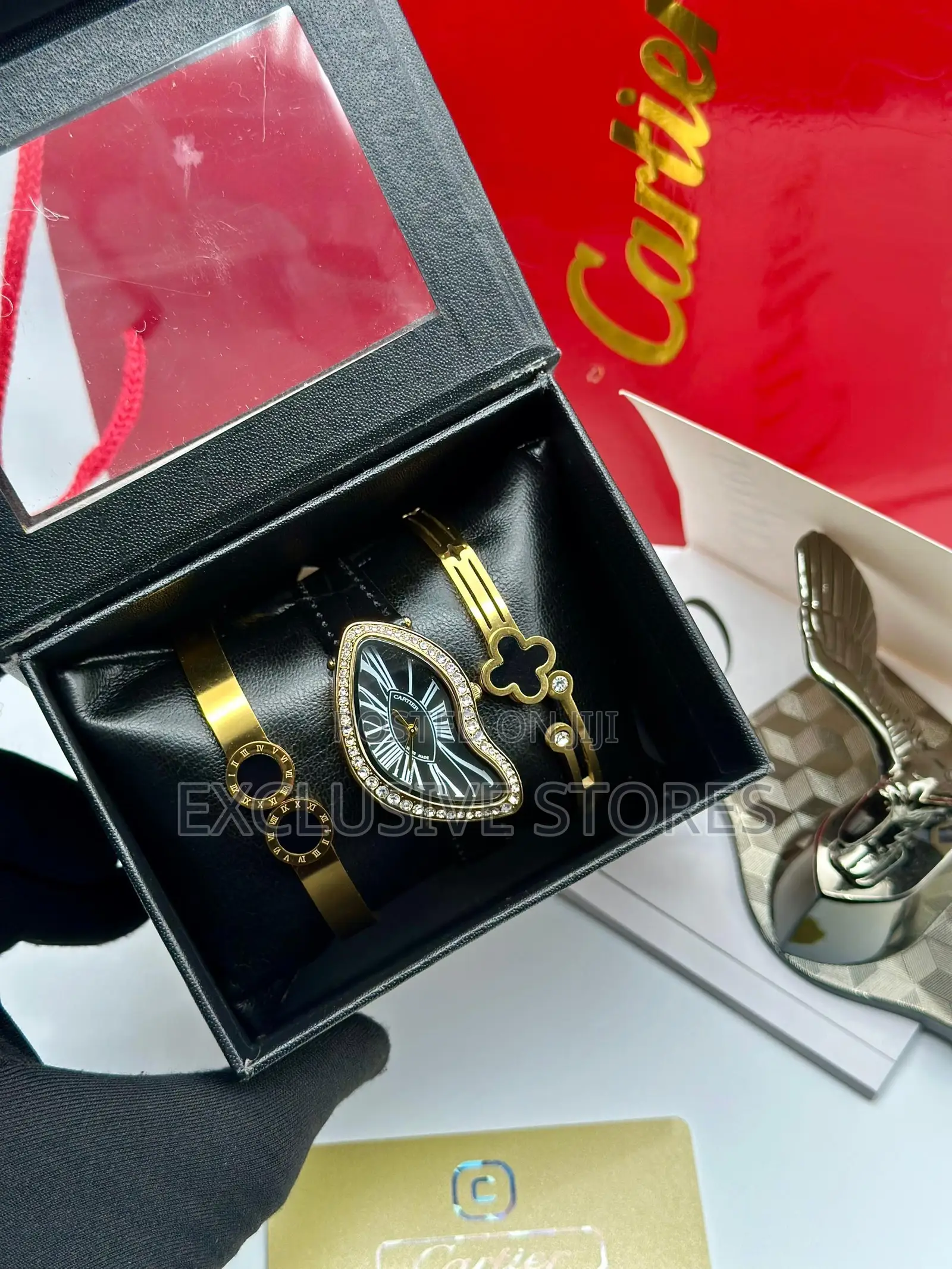 Cartier Ladies Watch Bracelet Set