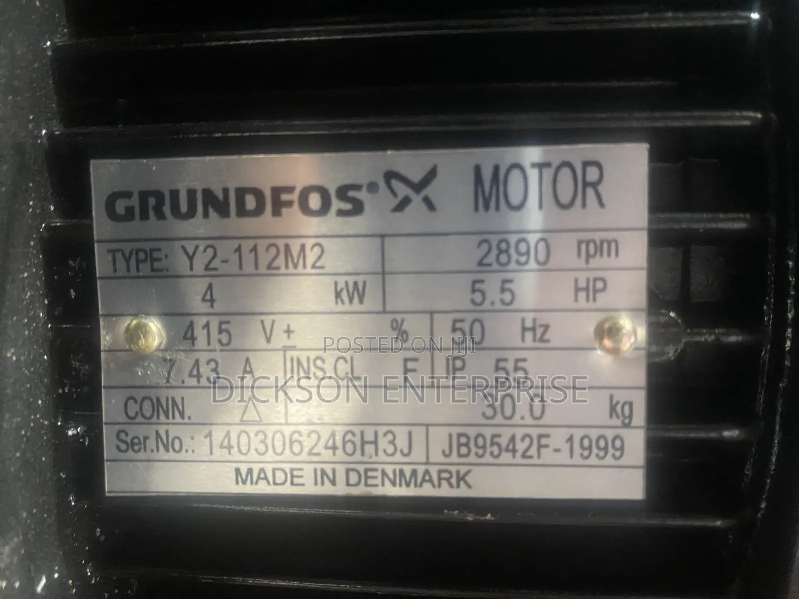Multistage Transfer Pump Grundfos 4kw (5hp) 2890rpm
