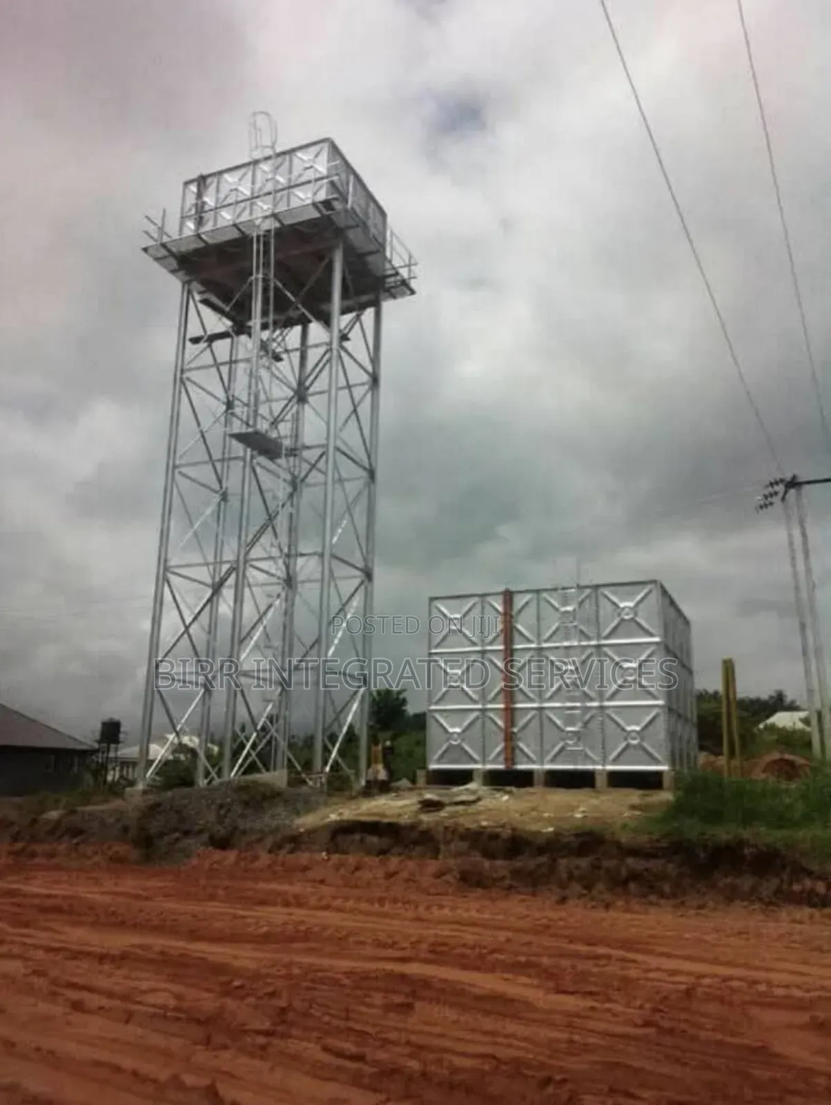 Braithwaite Pressed Steel Water Tank And Stanchion