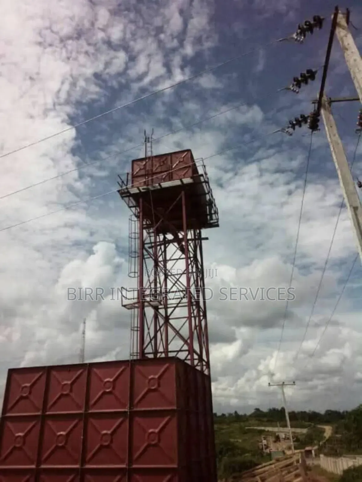 Braithwaite Pressed Steel Water Tank And Stanchion