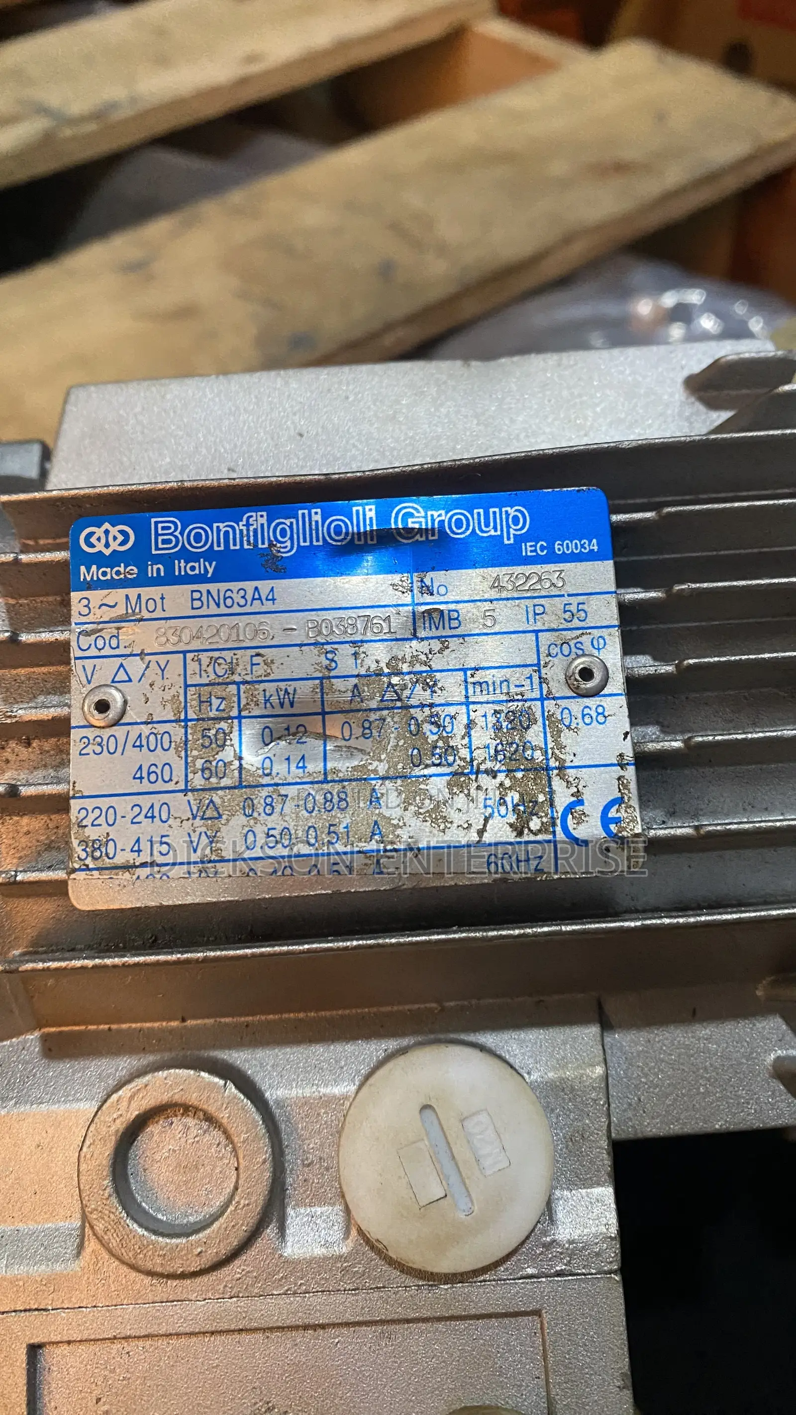 Electric Motor Bonfigloli 0.12kw 1320rpm