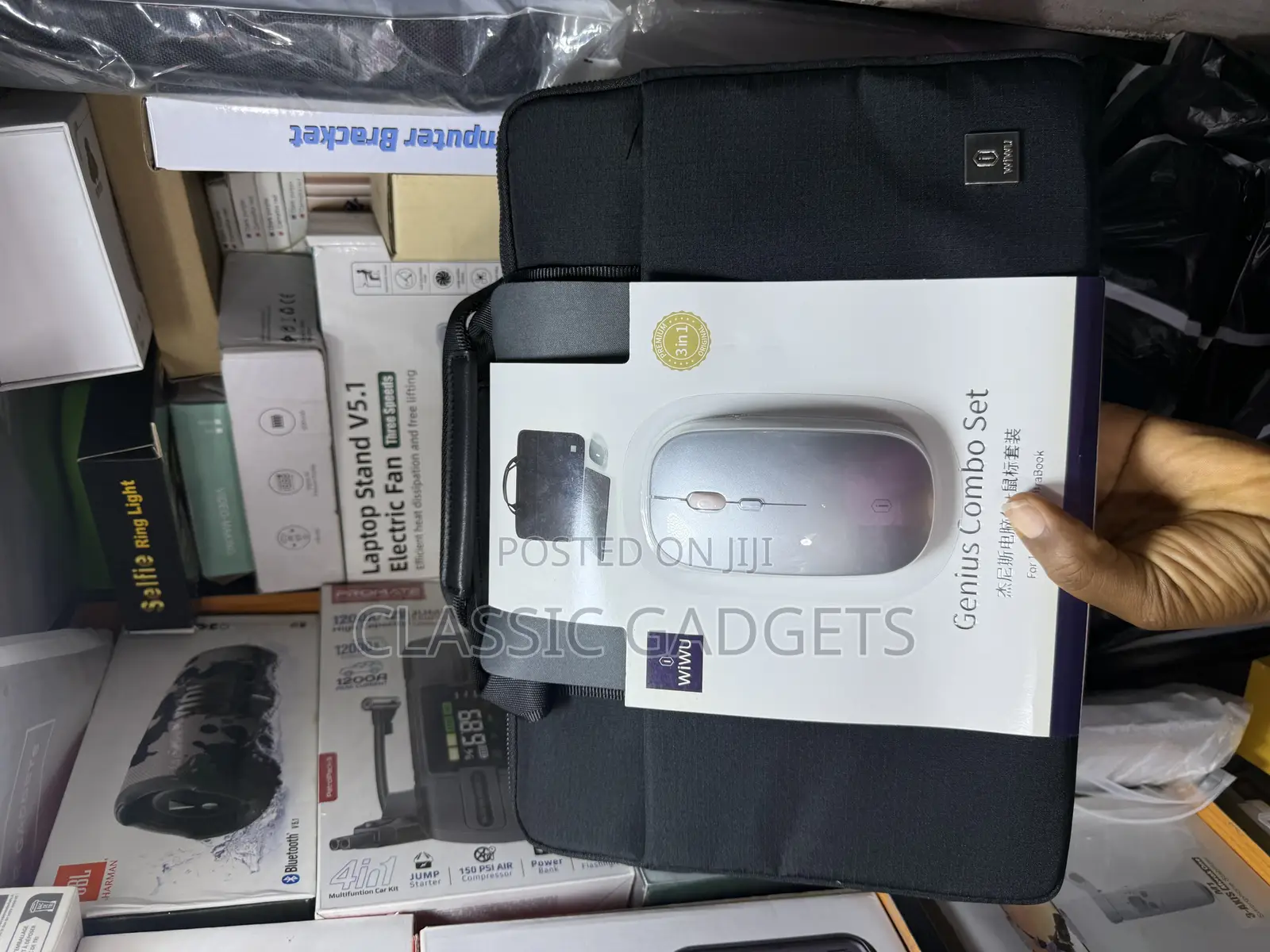 Wiwu Genius Combo Set Laptop 3 in 1 Sets Laptop Bags Mouse Mouse Pad