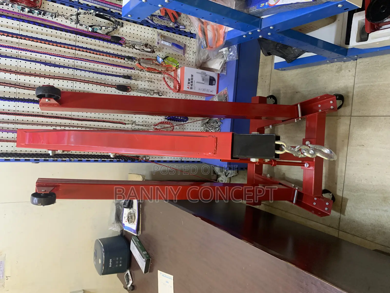 Foldable, Hydraulic Engine Crane