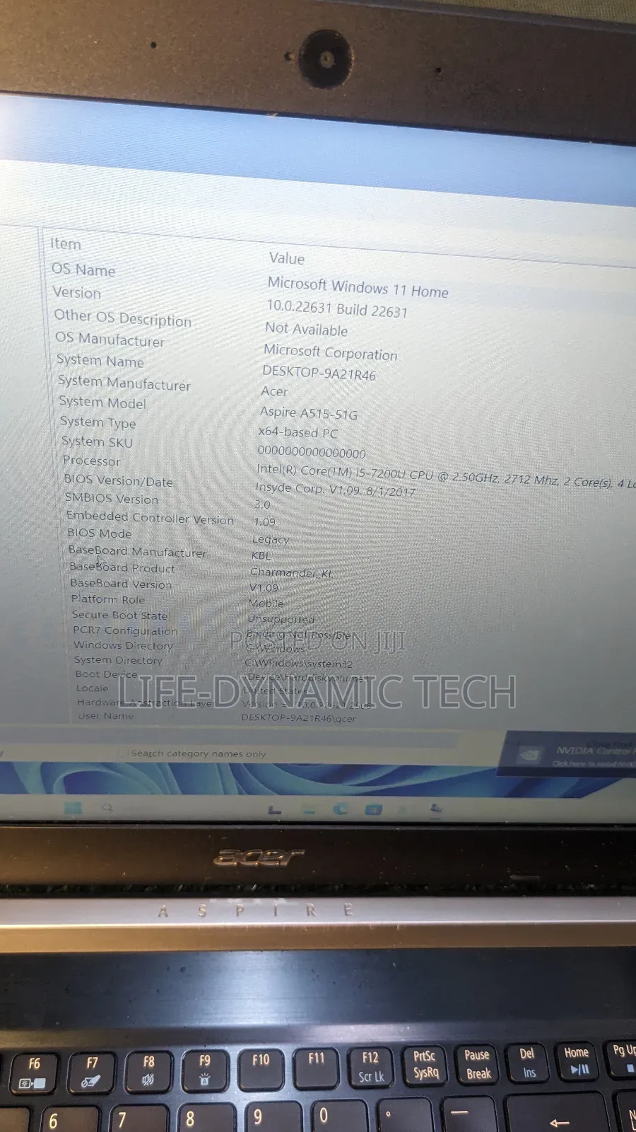 Laptop Acer Aspire A515 51 16GB Intel Core i5 SSD 256GB