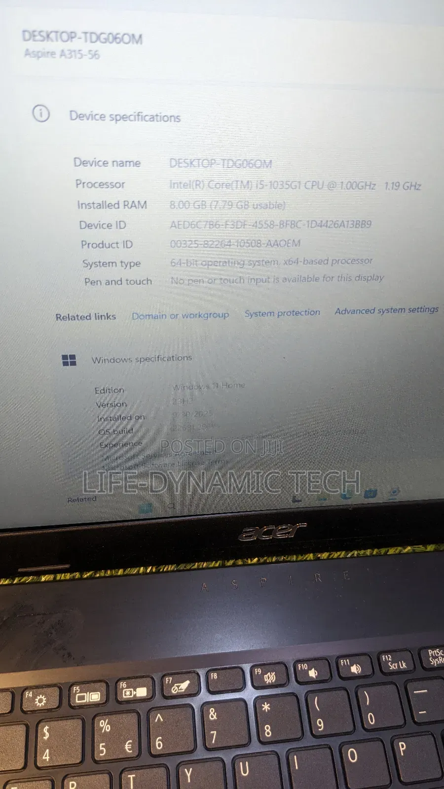 Laptop Acer Aspire A315 51 8GB Intel Core I5 SSD 256GB
