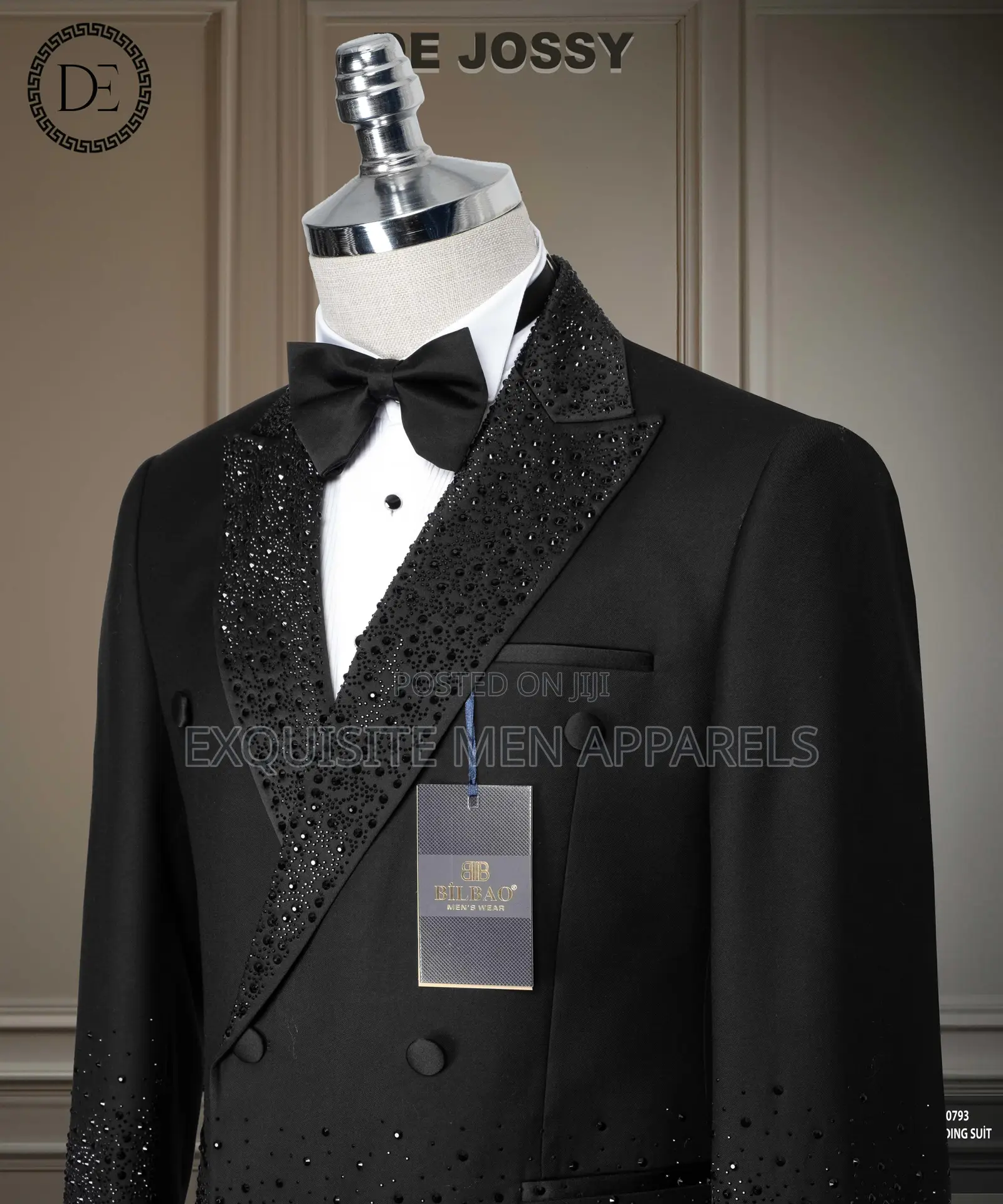 Design Stone Double Breasted Tuxedo Turkish Men’S Suit