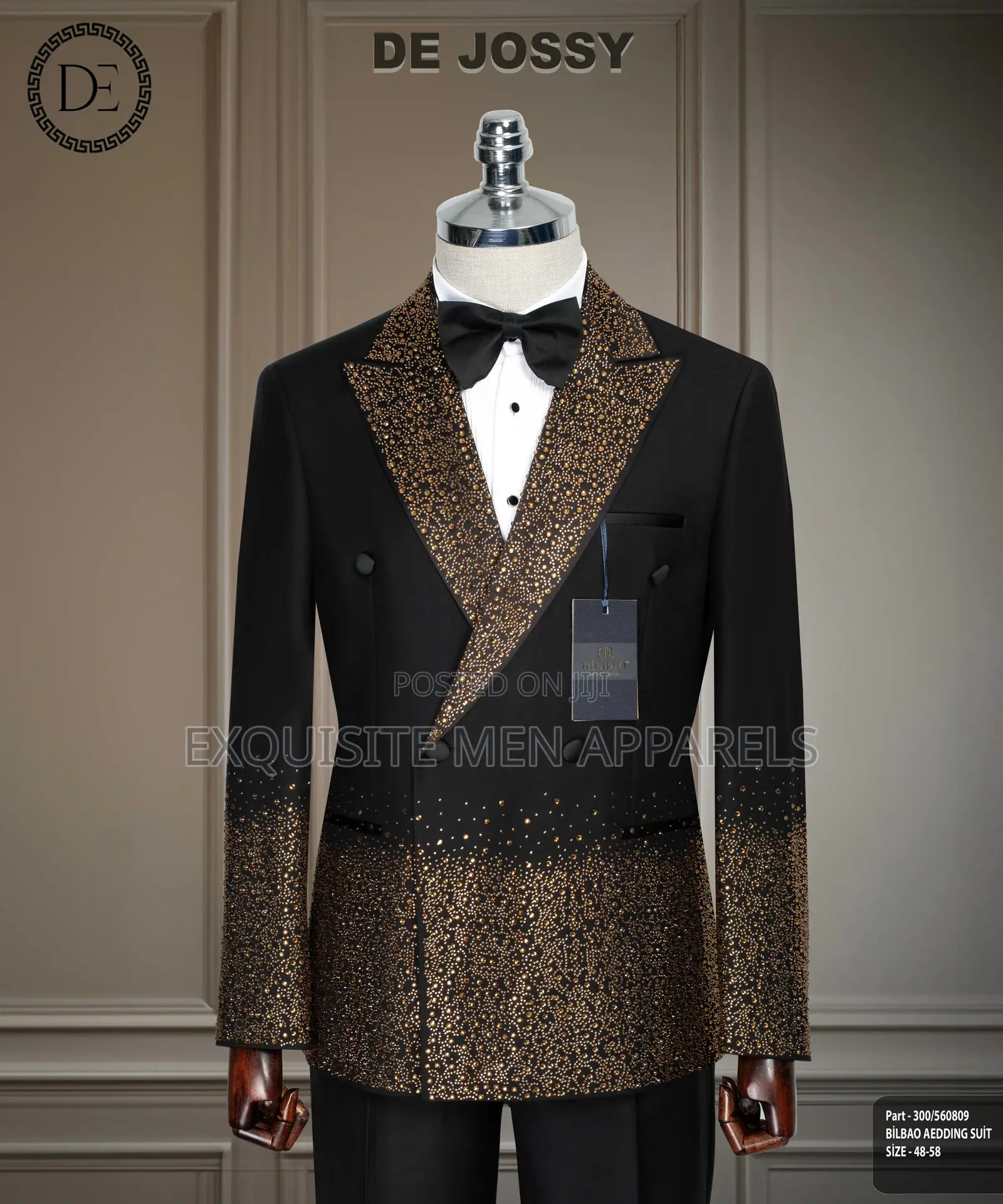 Design Stone Double Breasted Tuxedo Turkish Men’S Suit