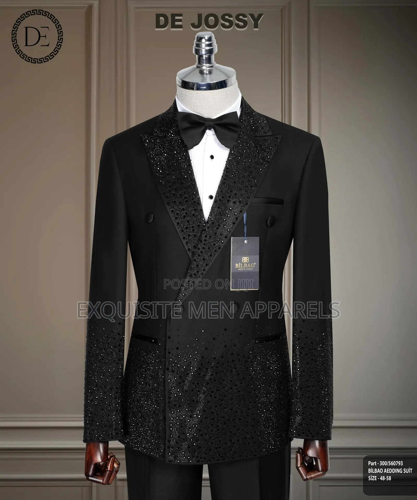 Design Stone Double Breasted Tuxedo Turkish Men’S Suit