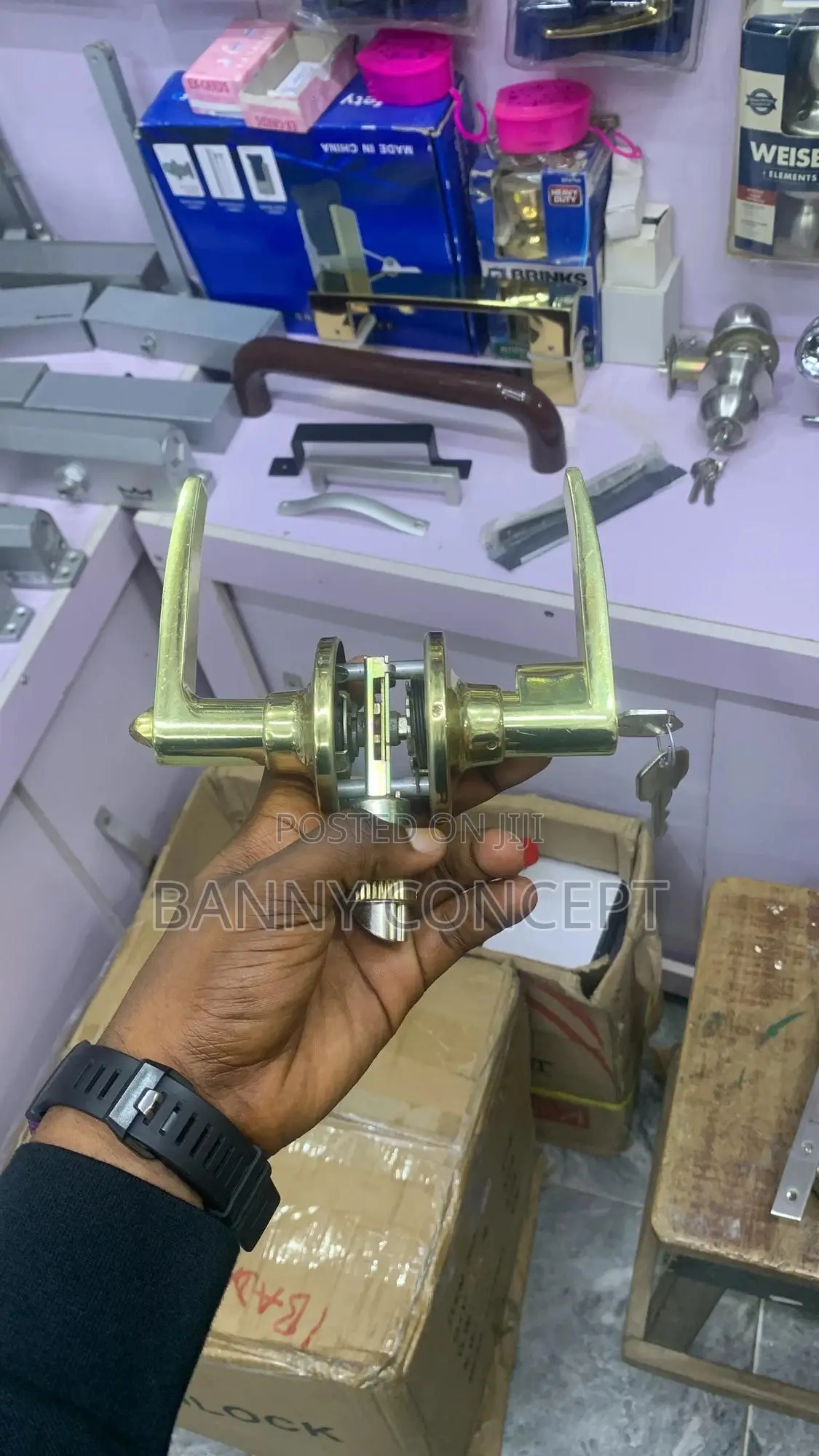Mortise Door Handle Lock (Complete Set)