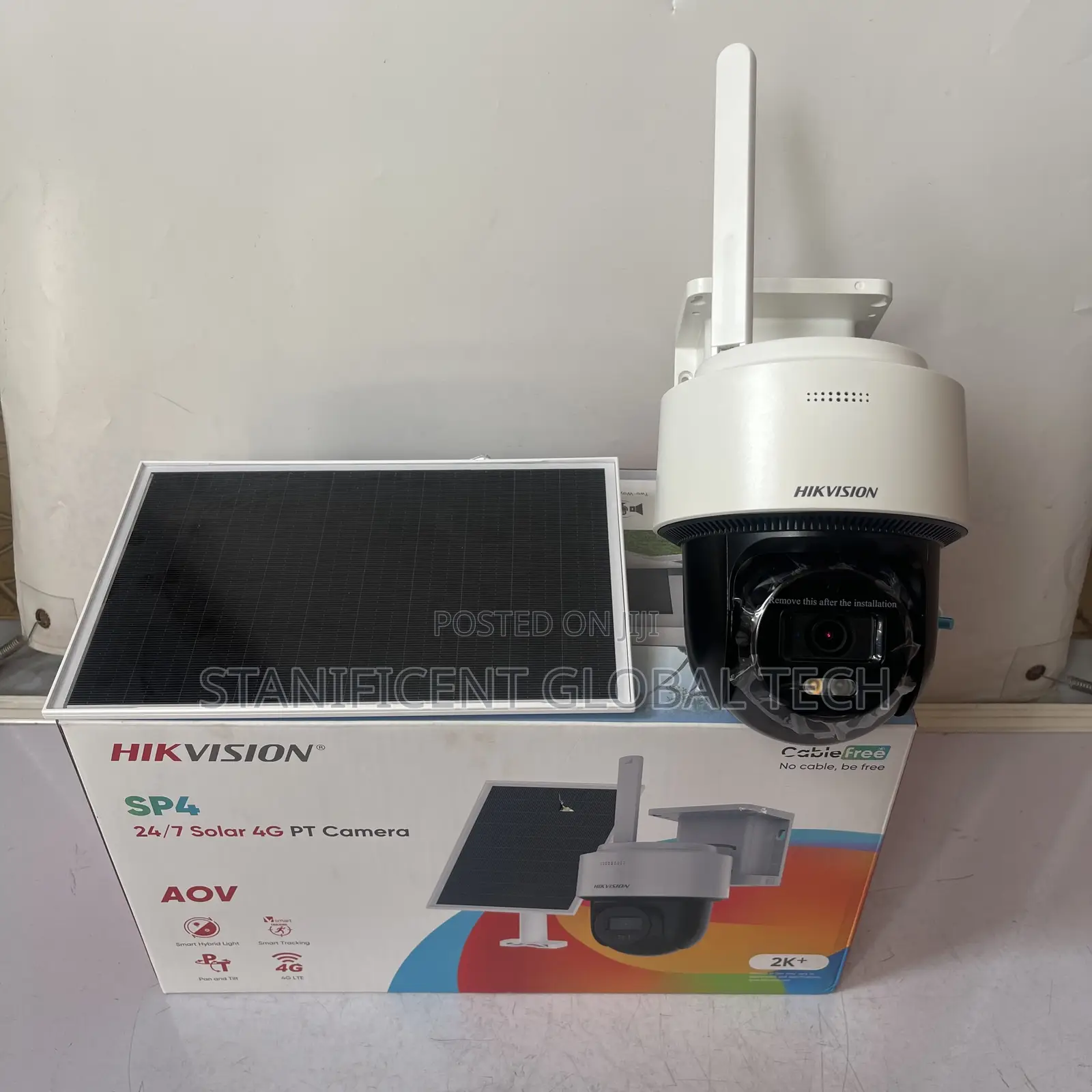 Hikvision 4mp 4g Aov Single Lens Mini Solar Pt Camera Hik-Connect-App