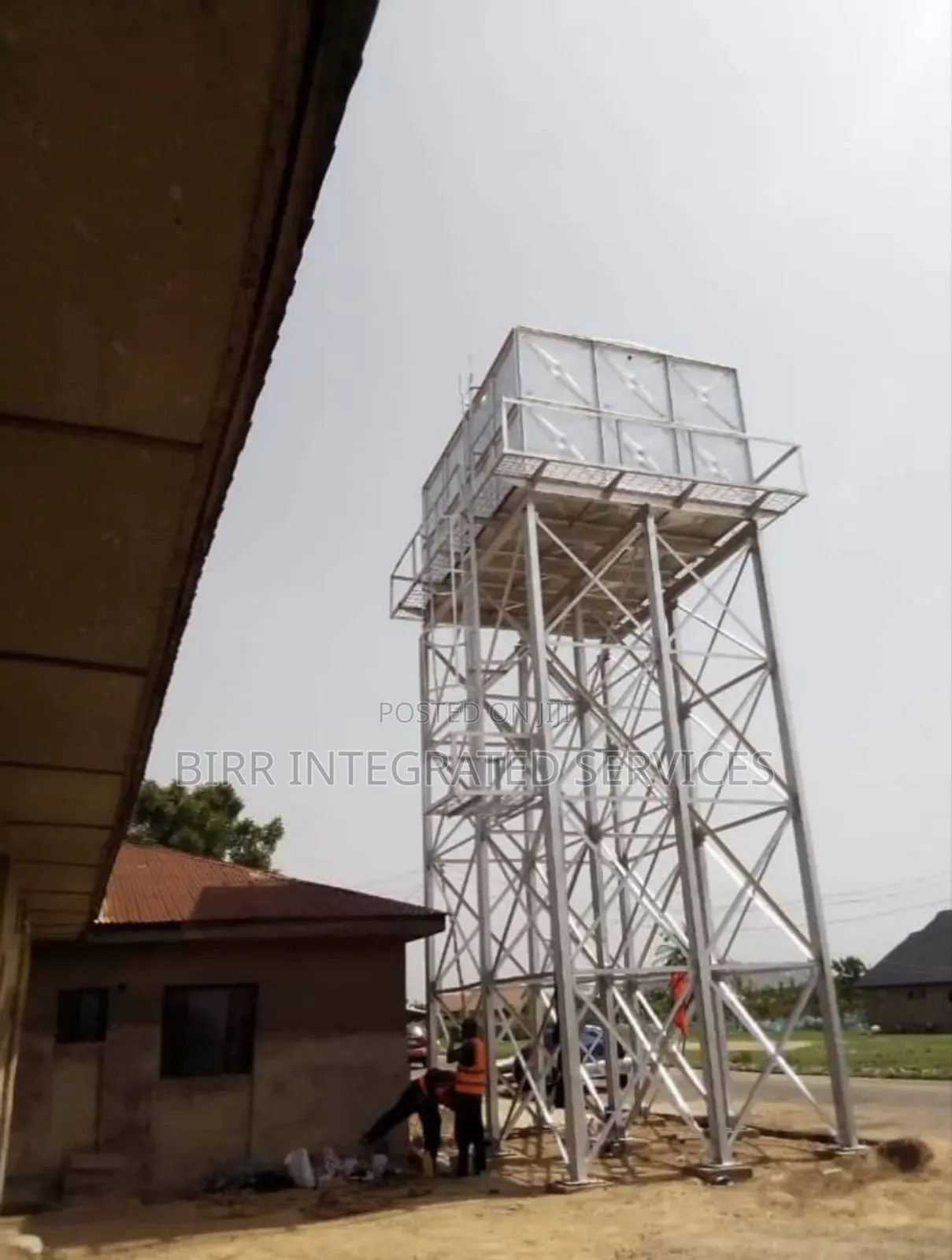Braithwaite Pressed Steel Water Tank And Scaffold