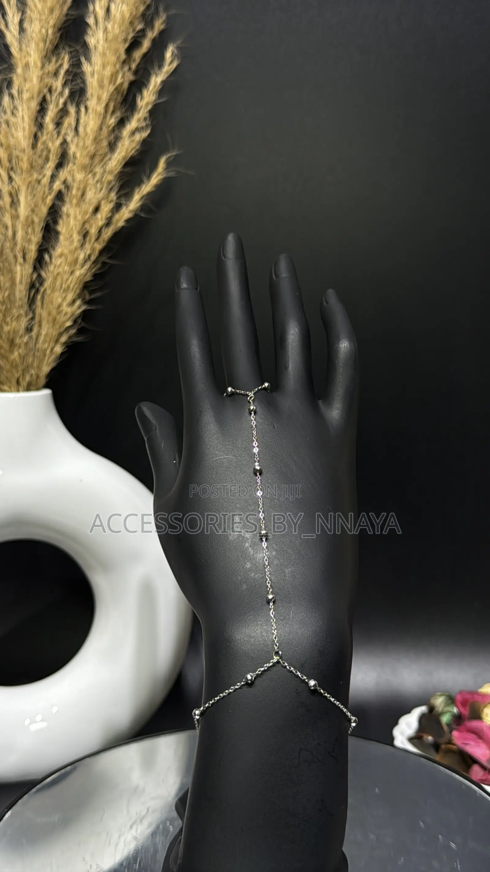 Silver Finger- Hand Bracelet