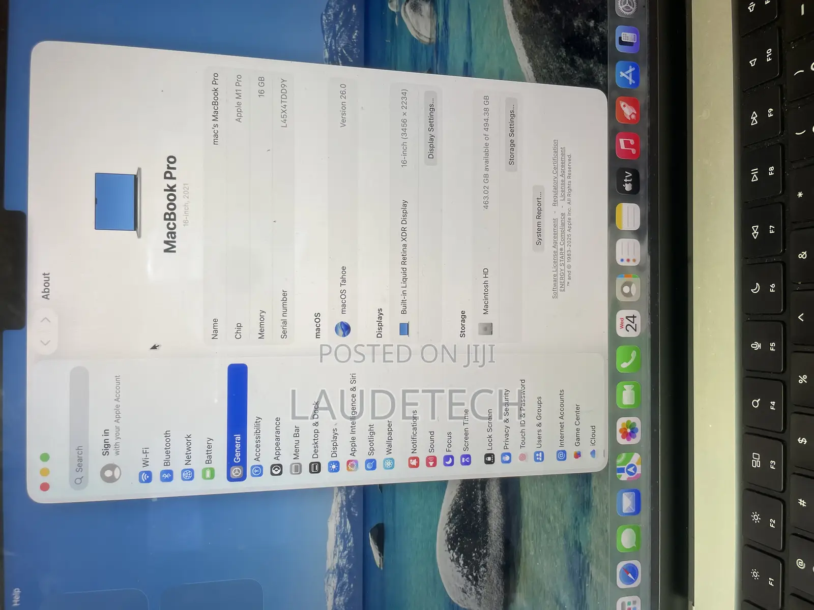 Laptop Apple MacBook Pro 2021 M1 16GB Apple M1 Pro SSD 512GB