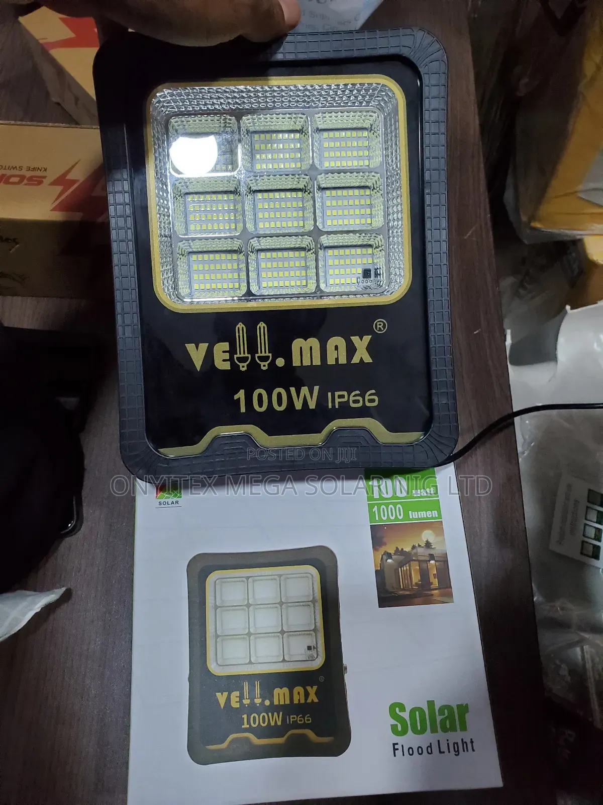 Vellmax Solar Flood Light 100watts