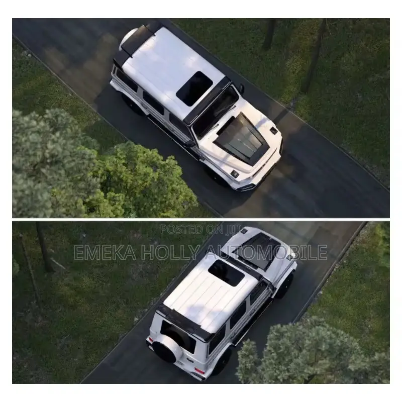 Rear Roof Spoiler Wings B Style Gloss Black for Mercedes G Wagon 2020.