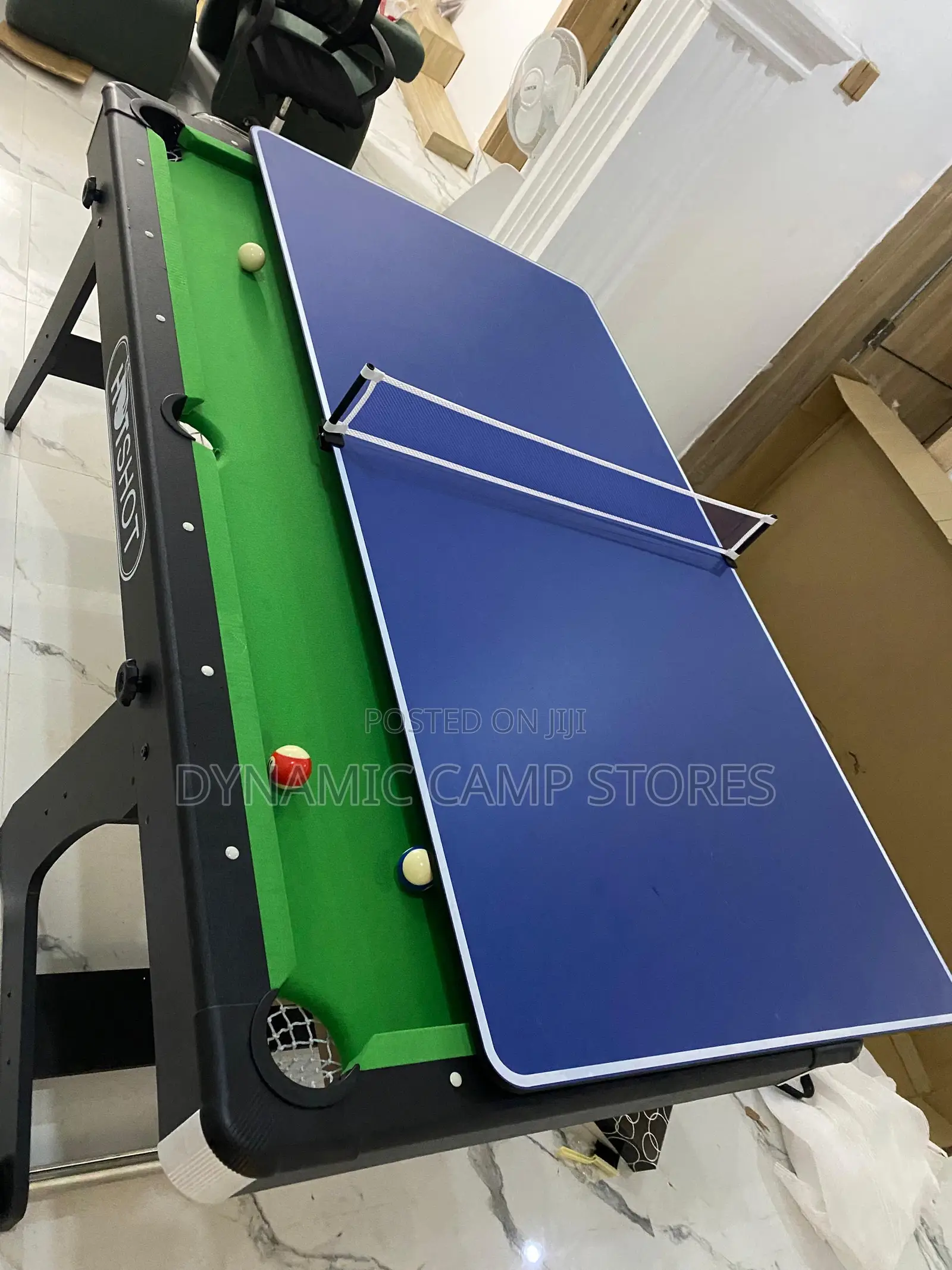 6ft 2 In 1 Snooker With Table Tennis