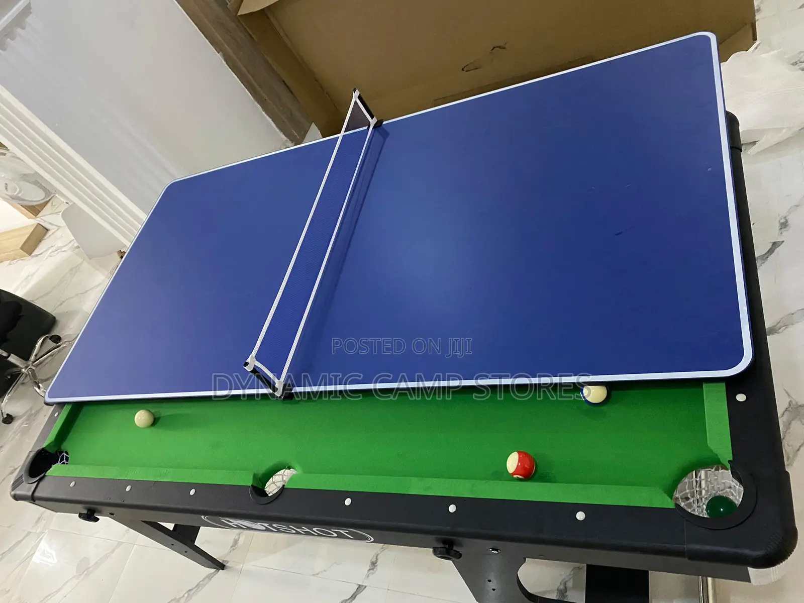 Foldable 6ft Snooker With Table Tennis Top