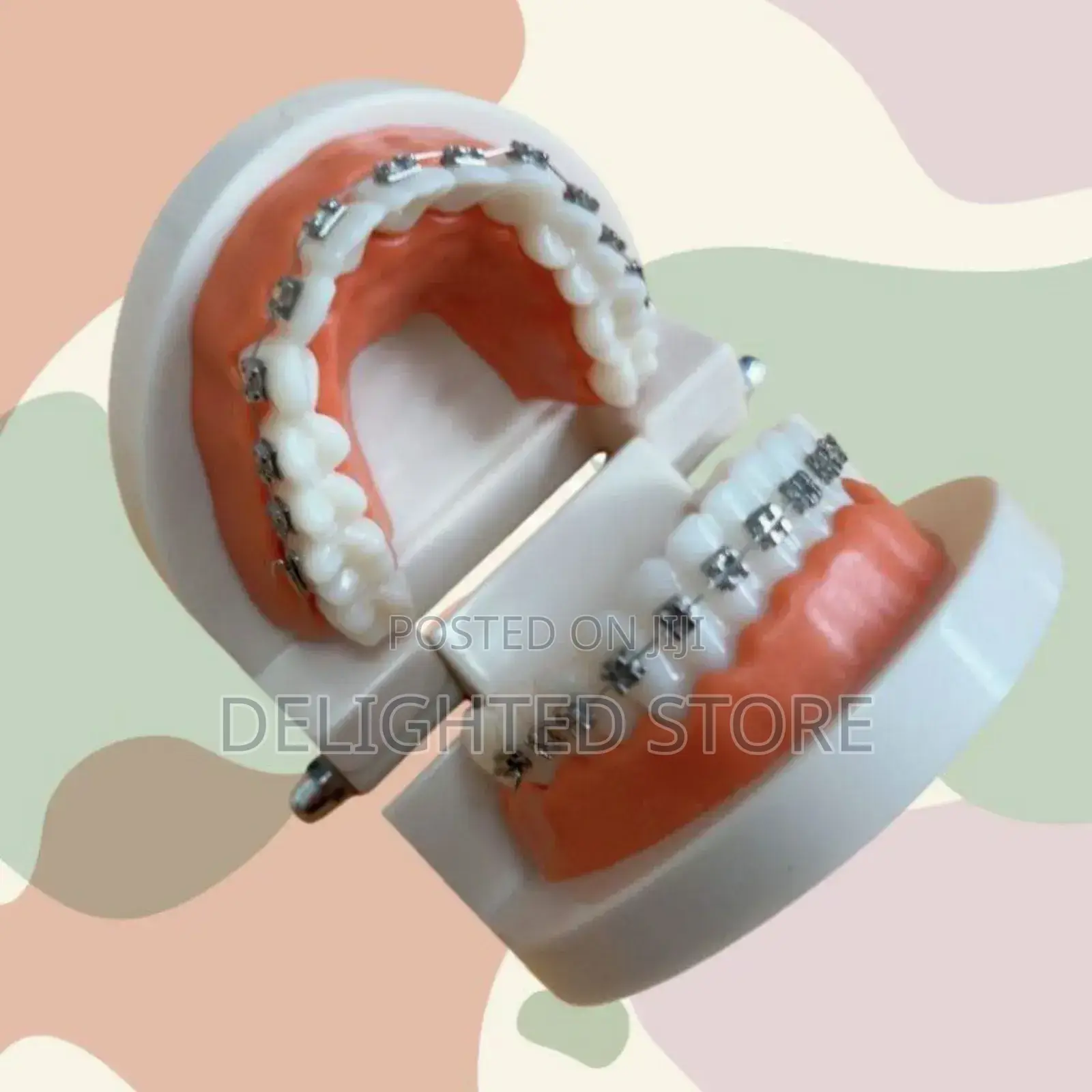 Dental Orthodontic Model Celebrity Decorative Fashion Brace (Silver)