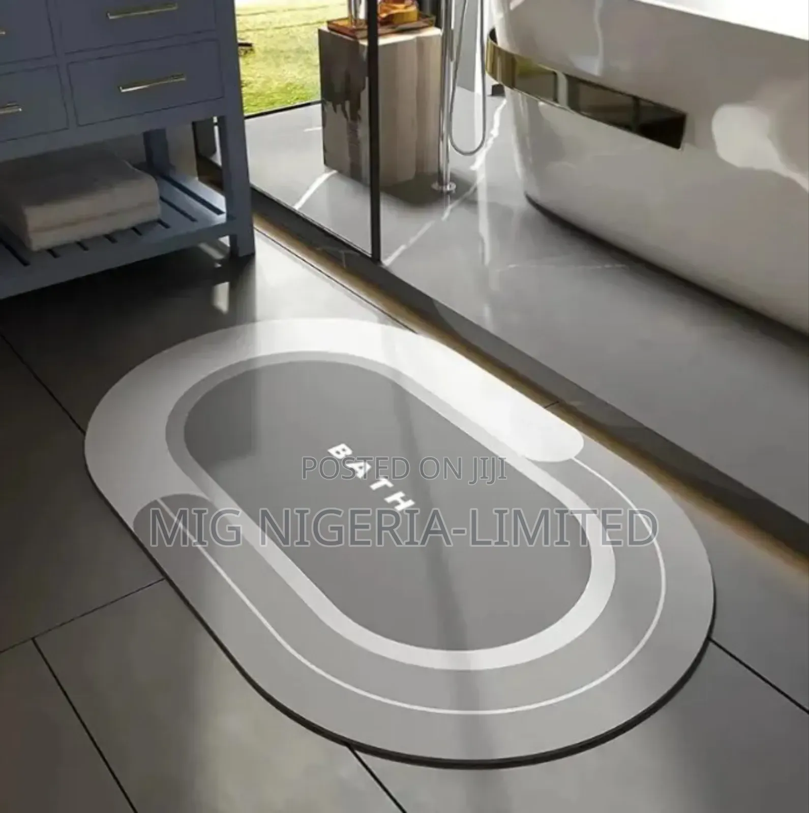 Bathroom Mat Water-Absorbing Bath Non-Slip Water Absorbent Floor Mat