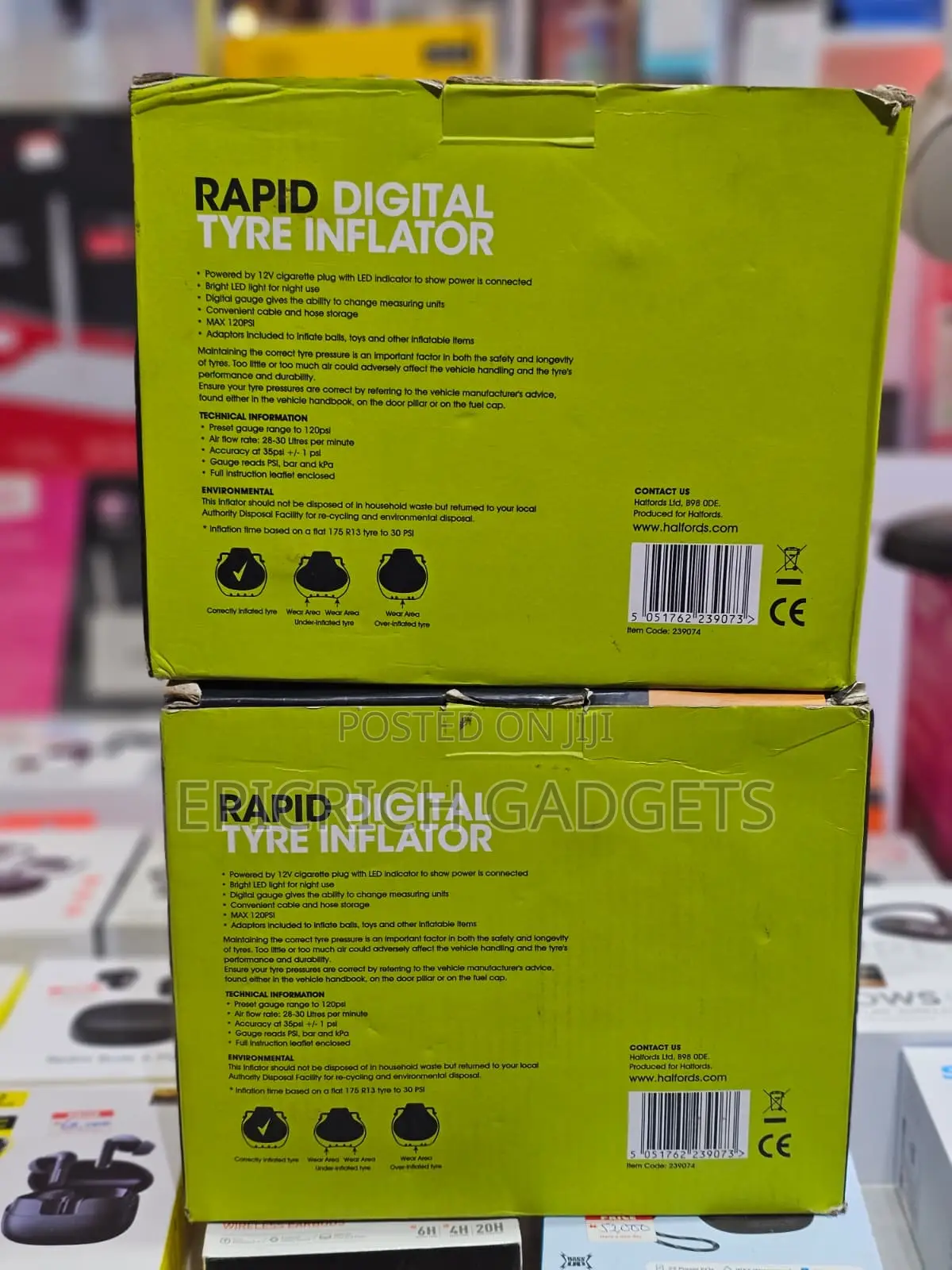 Halfords Rapid Digital Trye Inflator