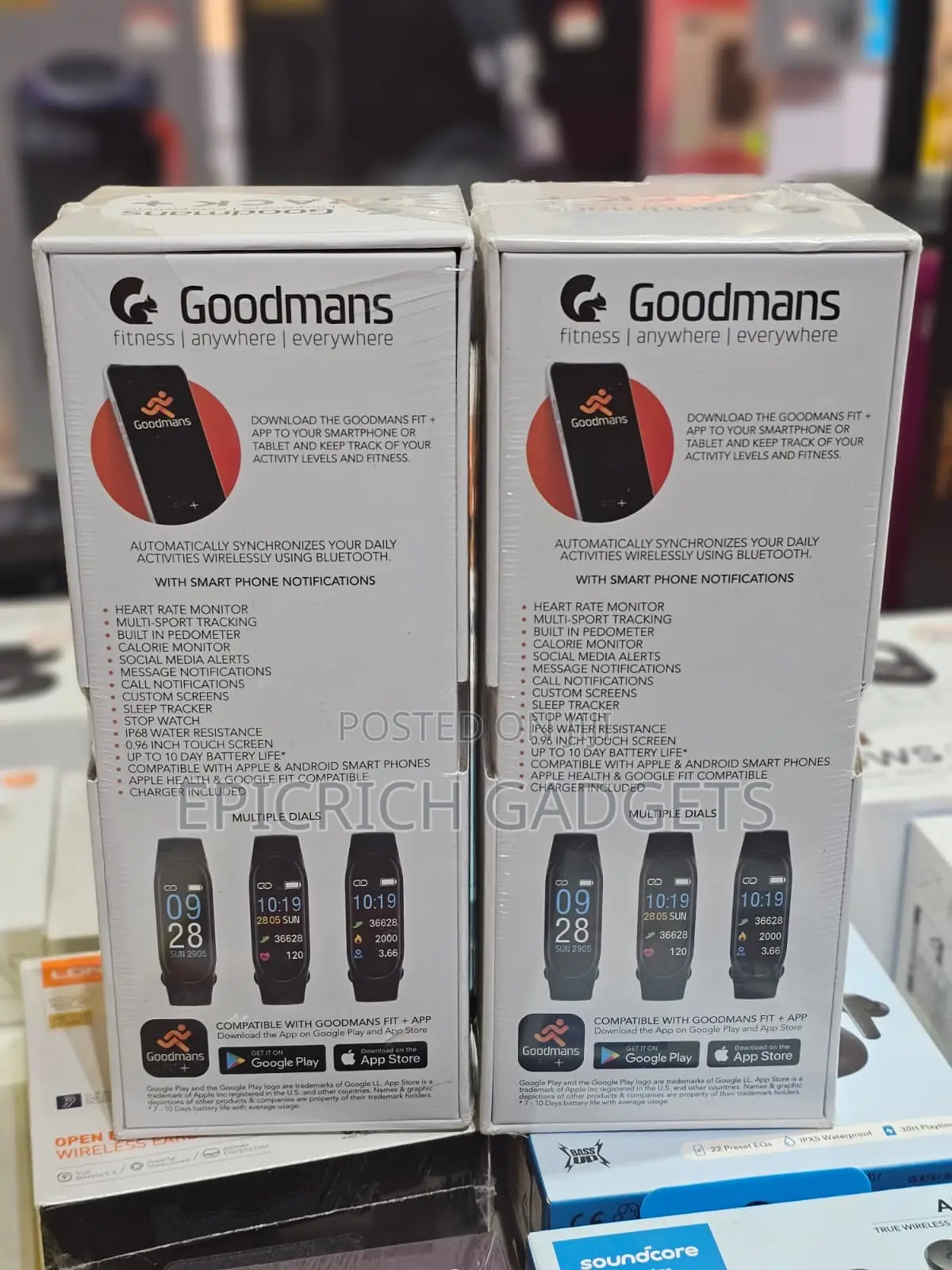 Goodmans Track + Smart Tracker Fitbit Smartwatch