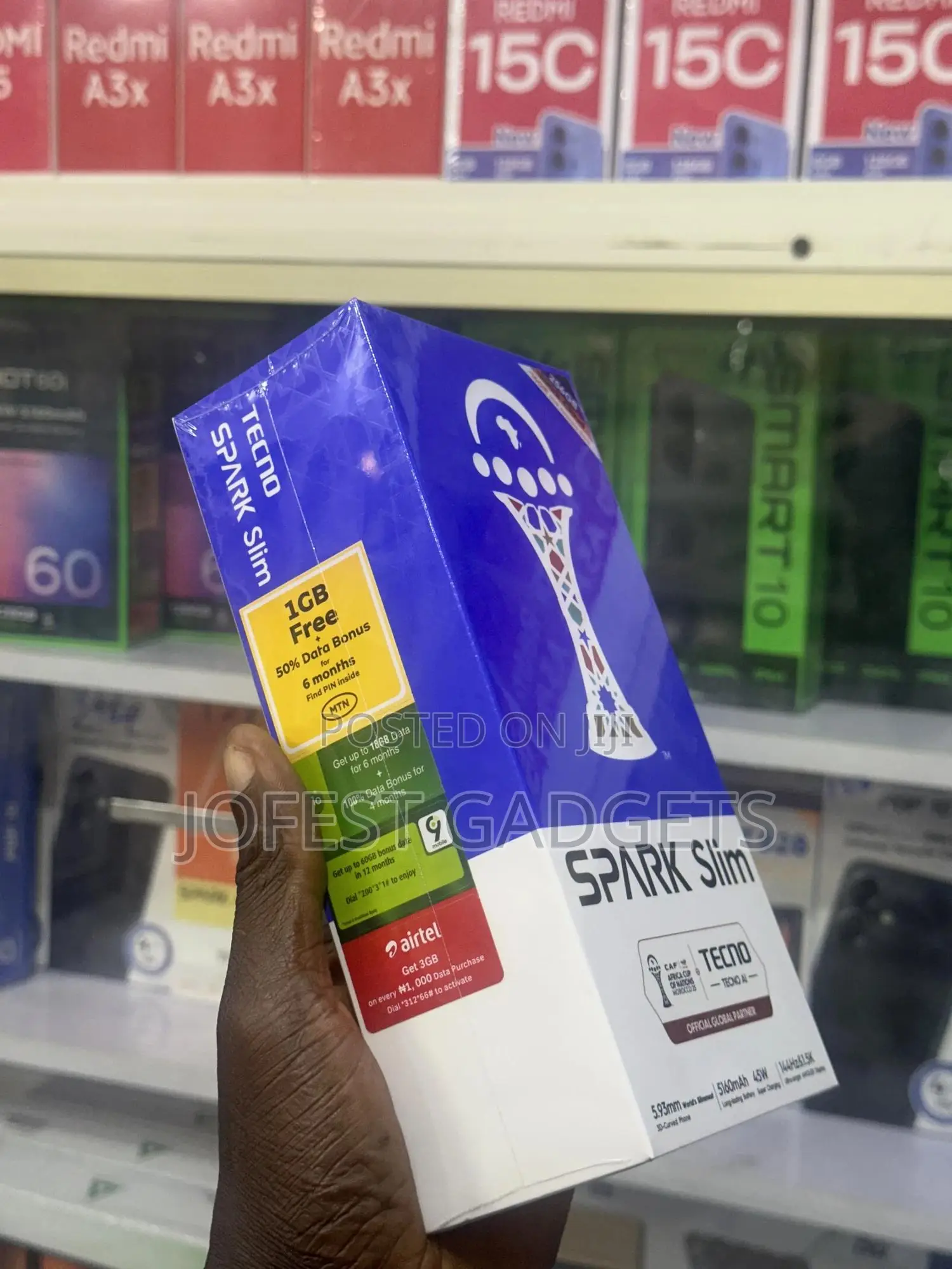 New Tecno Spark Slim 256 GB Black